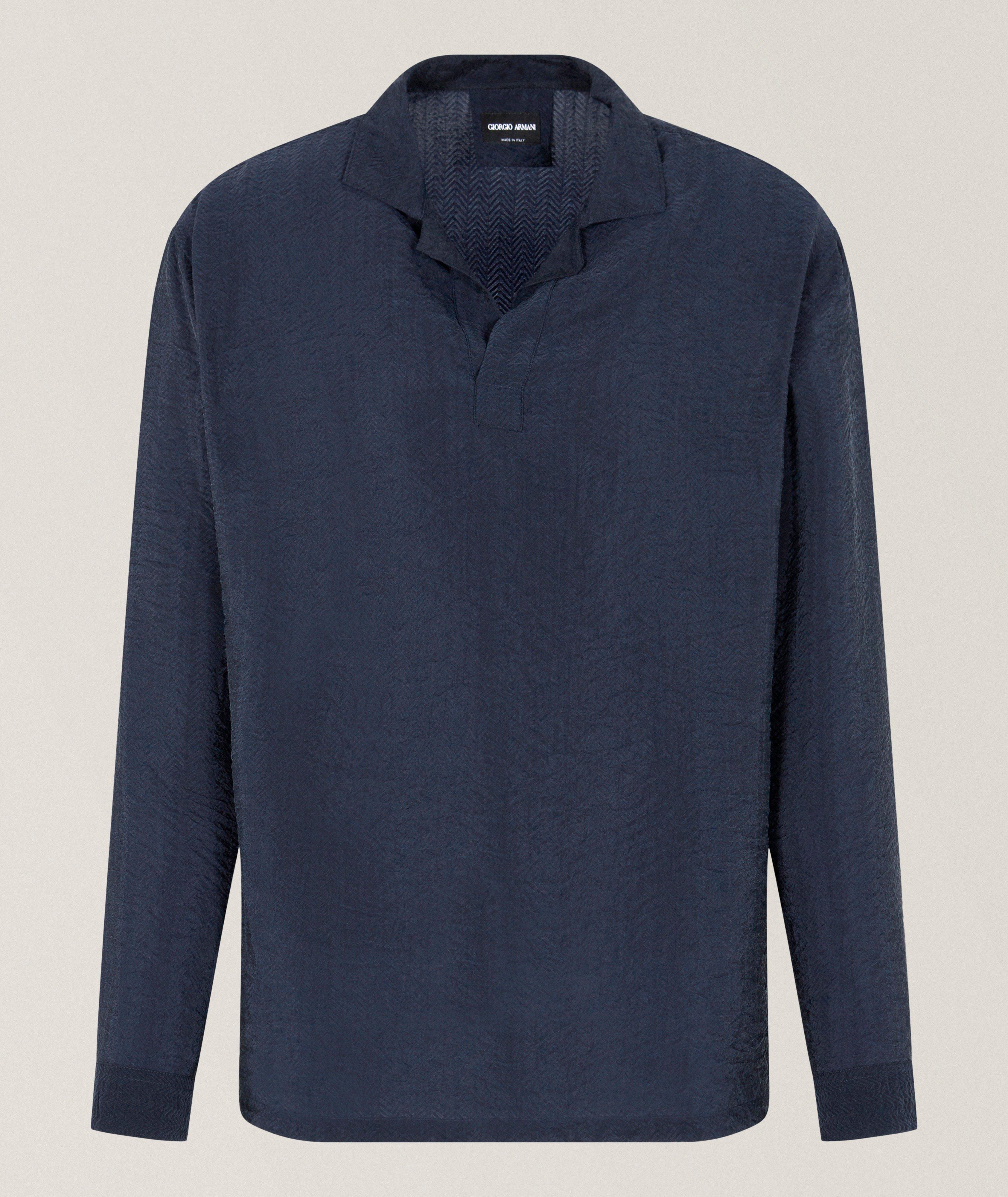 Polo en jacquard texturé image 0