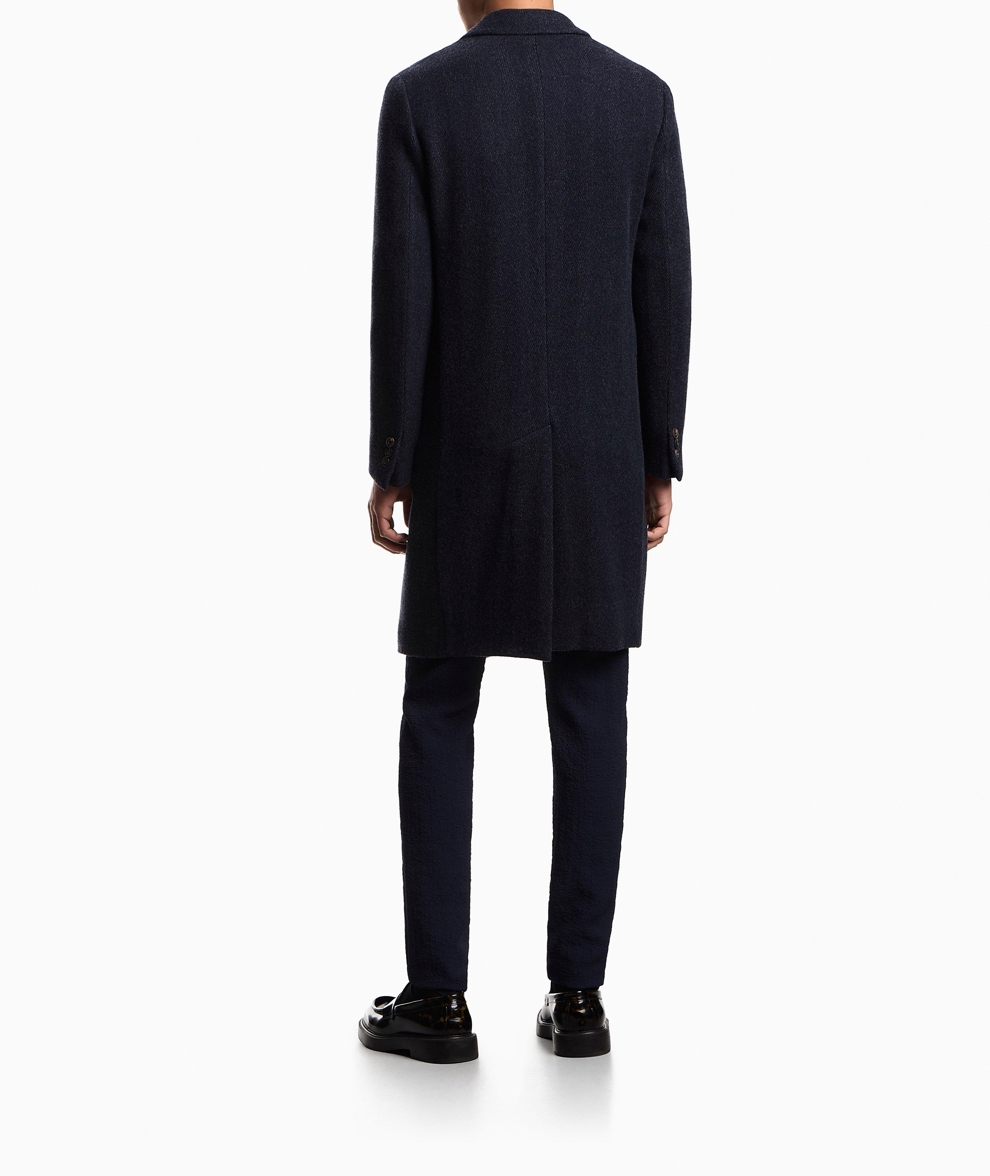 Chevron Mélange Wool-Blend Coat image 2