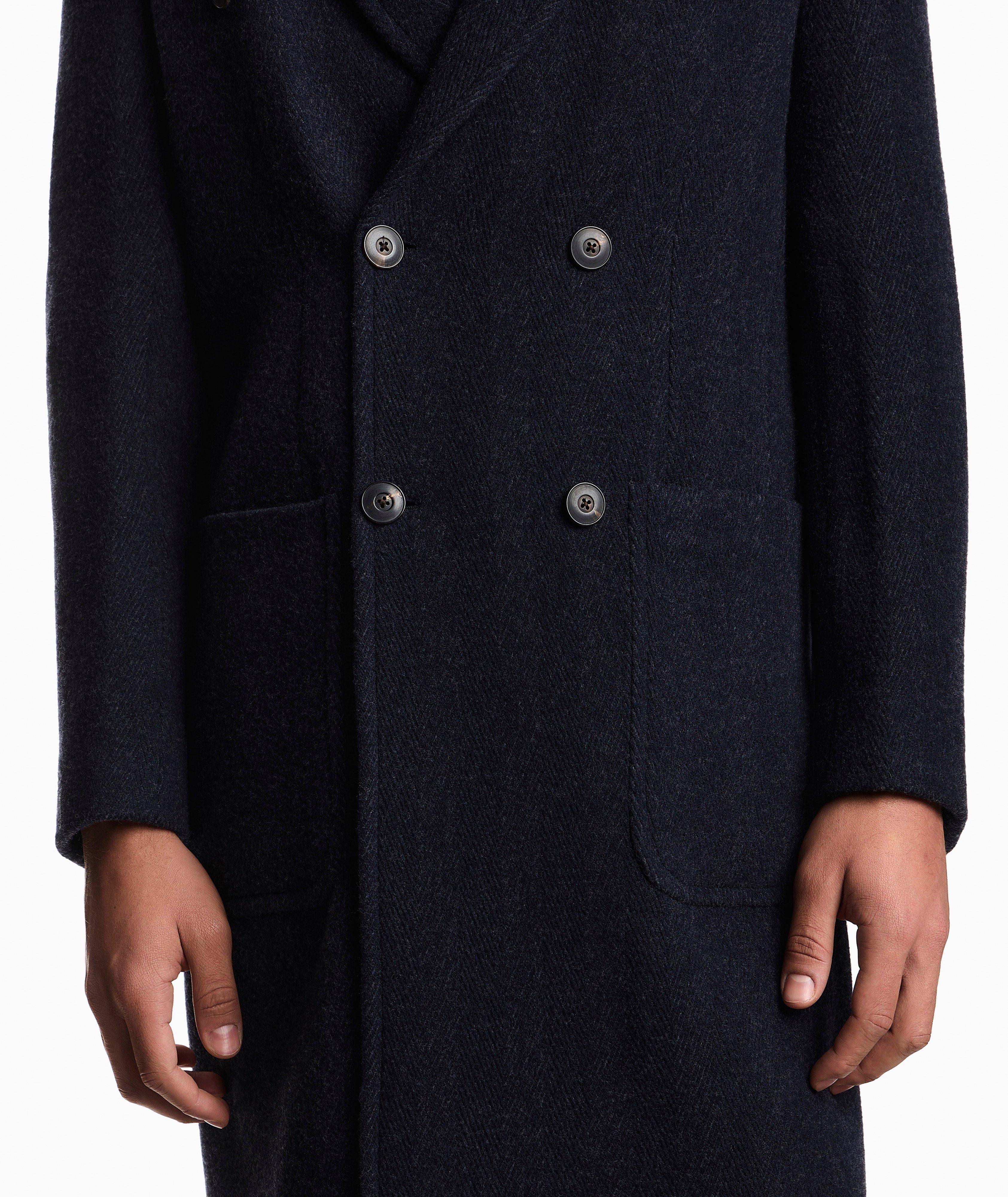 Chevron Mélange Wool-Blend Coat image 3