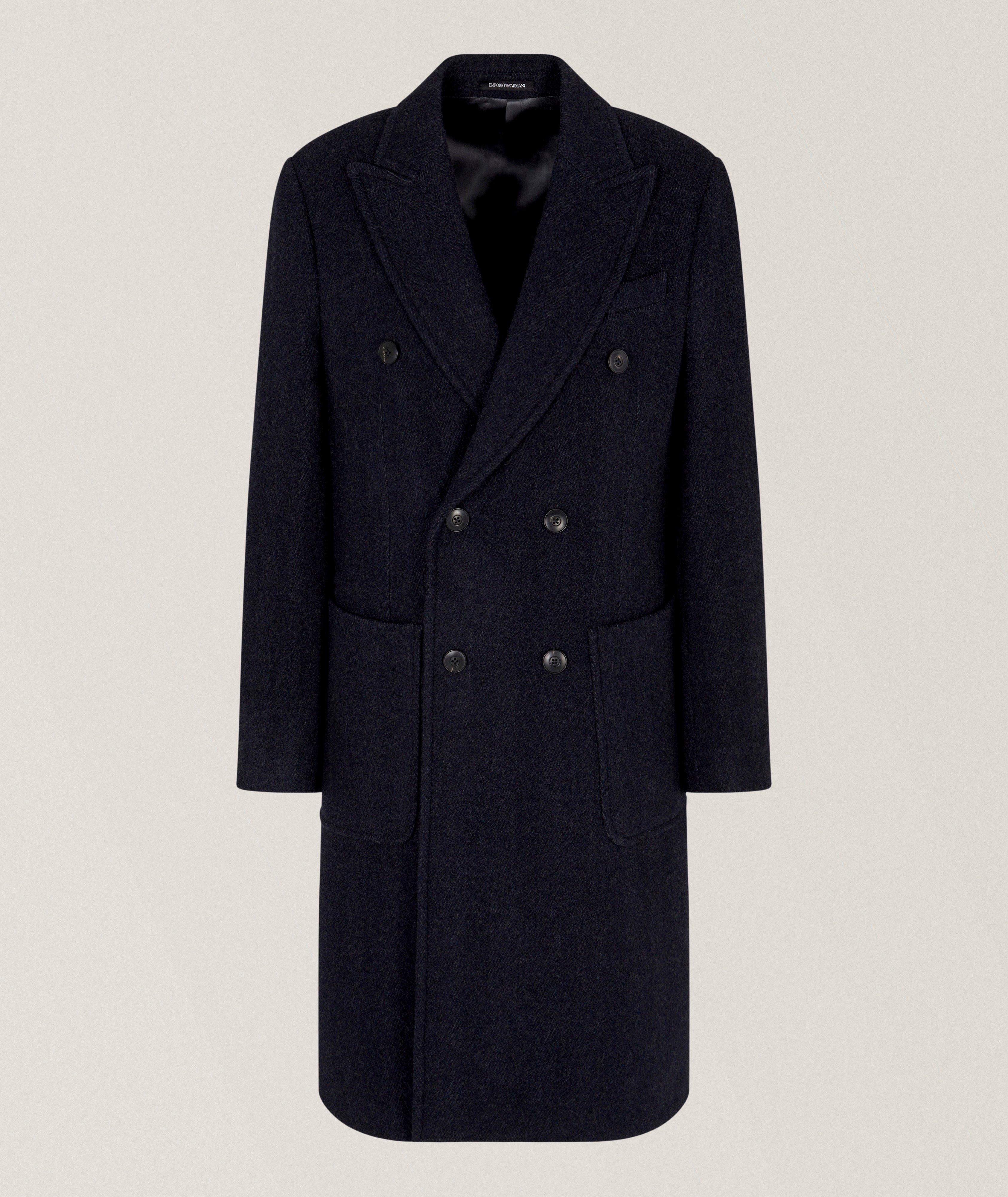 Chevron Mélange Wool-Blend Coat image 0