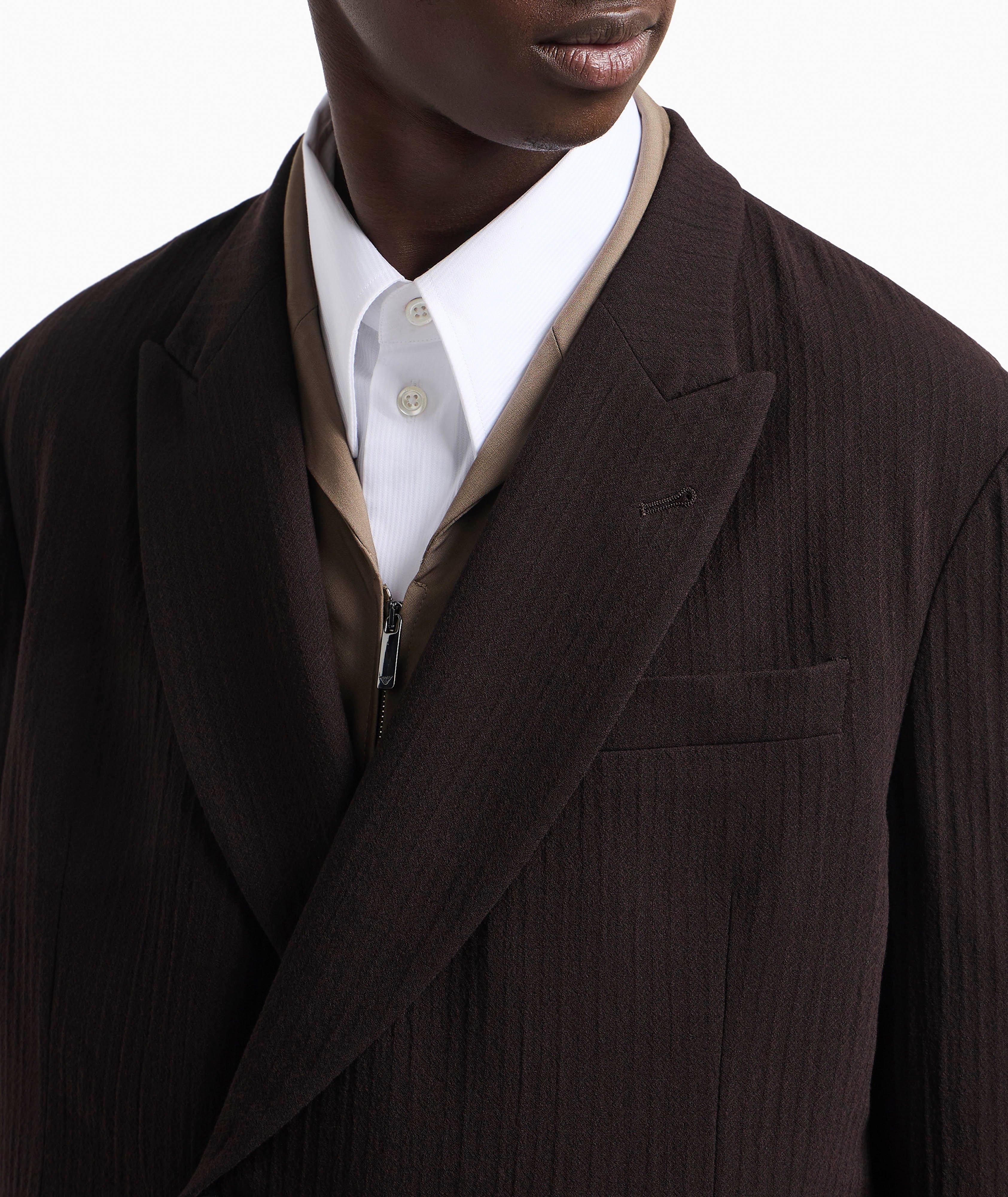 Veston à revers à pointe et à double boutonnage image 3