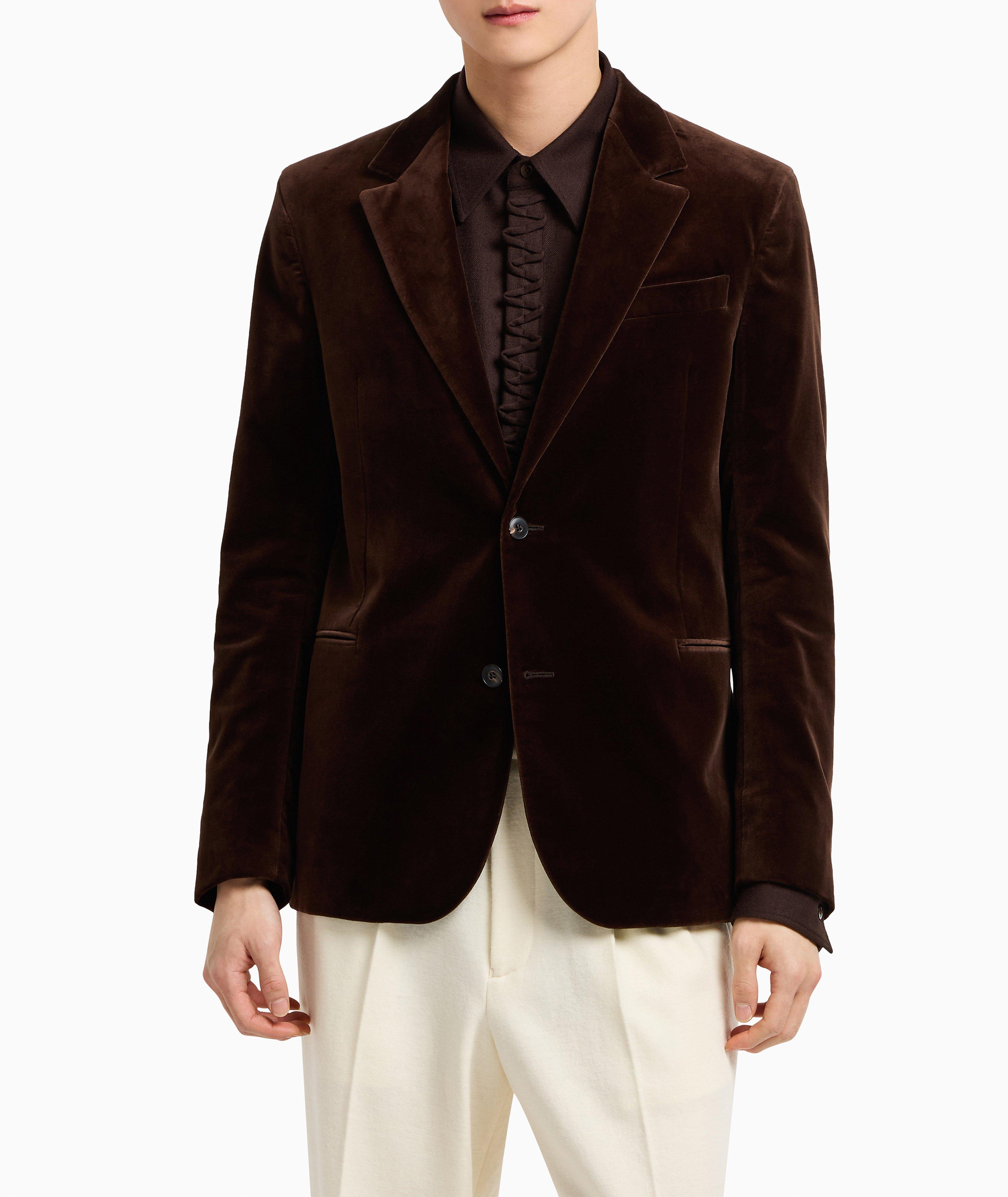 Veston sport droit en velours image 1