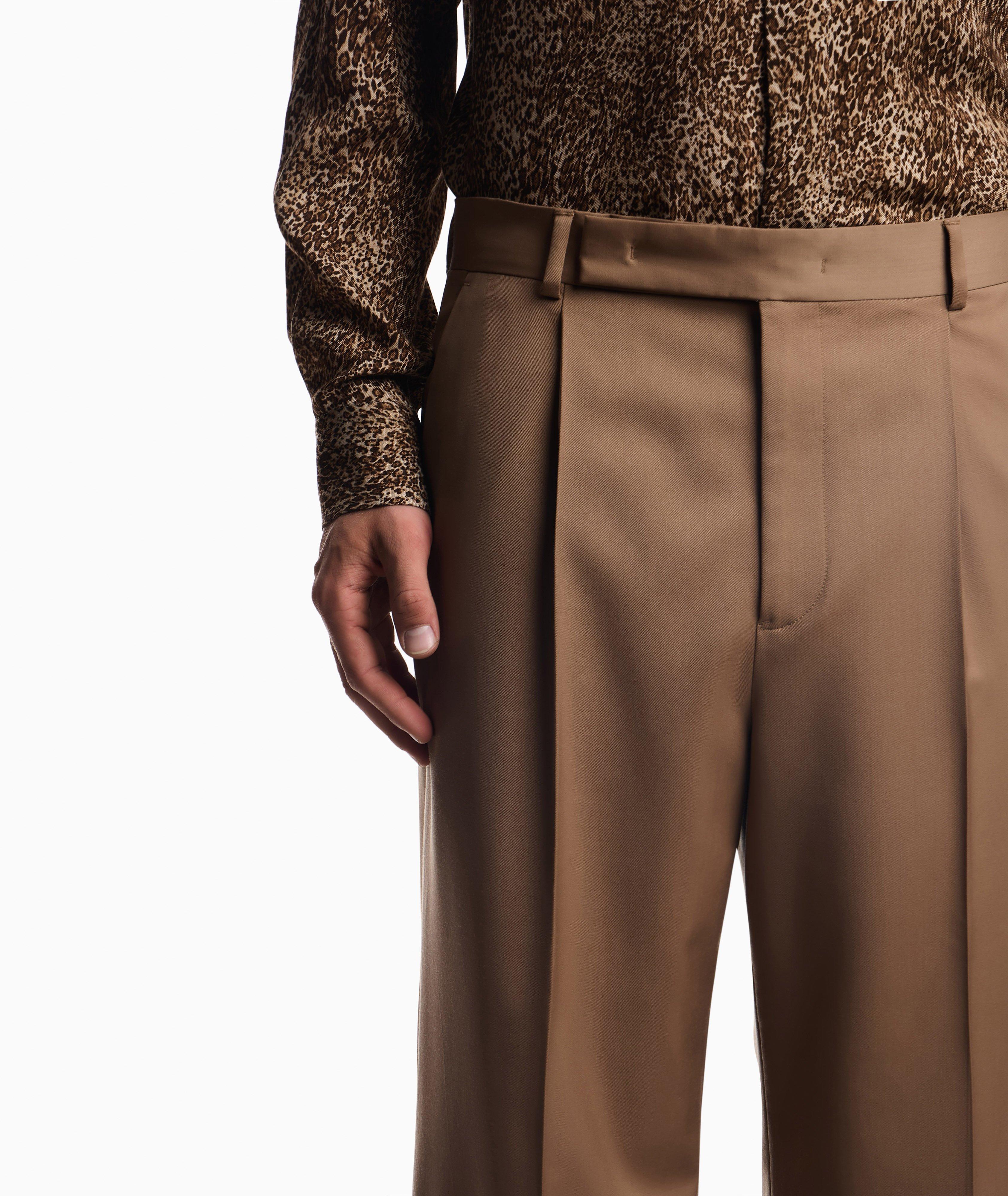Stretch-Virgin Wool Wide-Leg Pants image 3