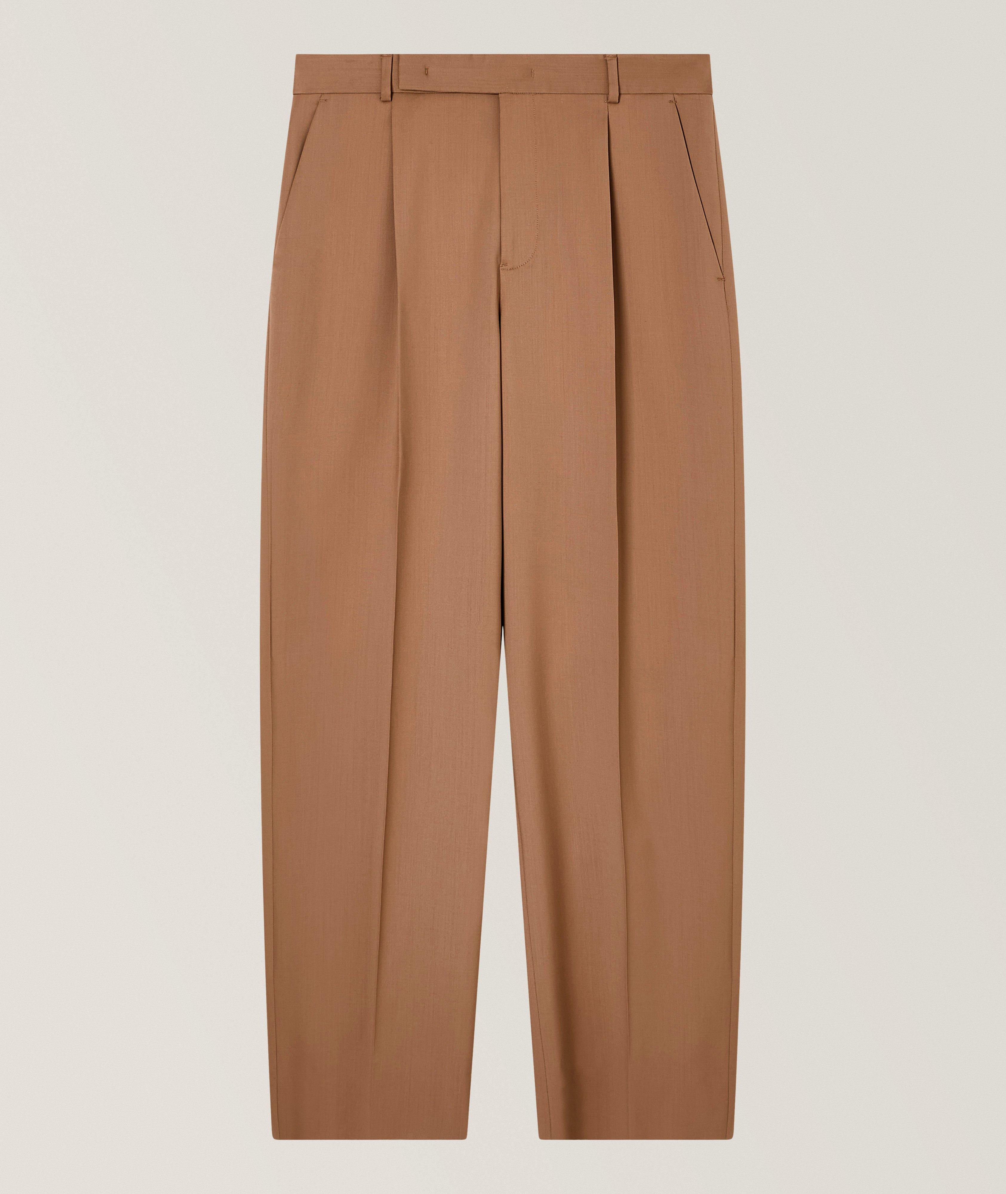 Stretch-Virgin Wool Wide-Leg Pants image 0