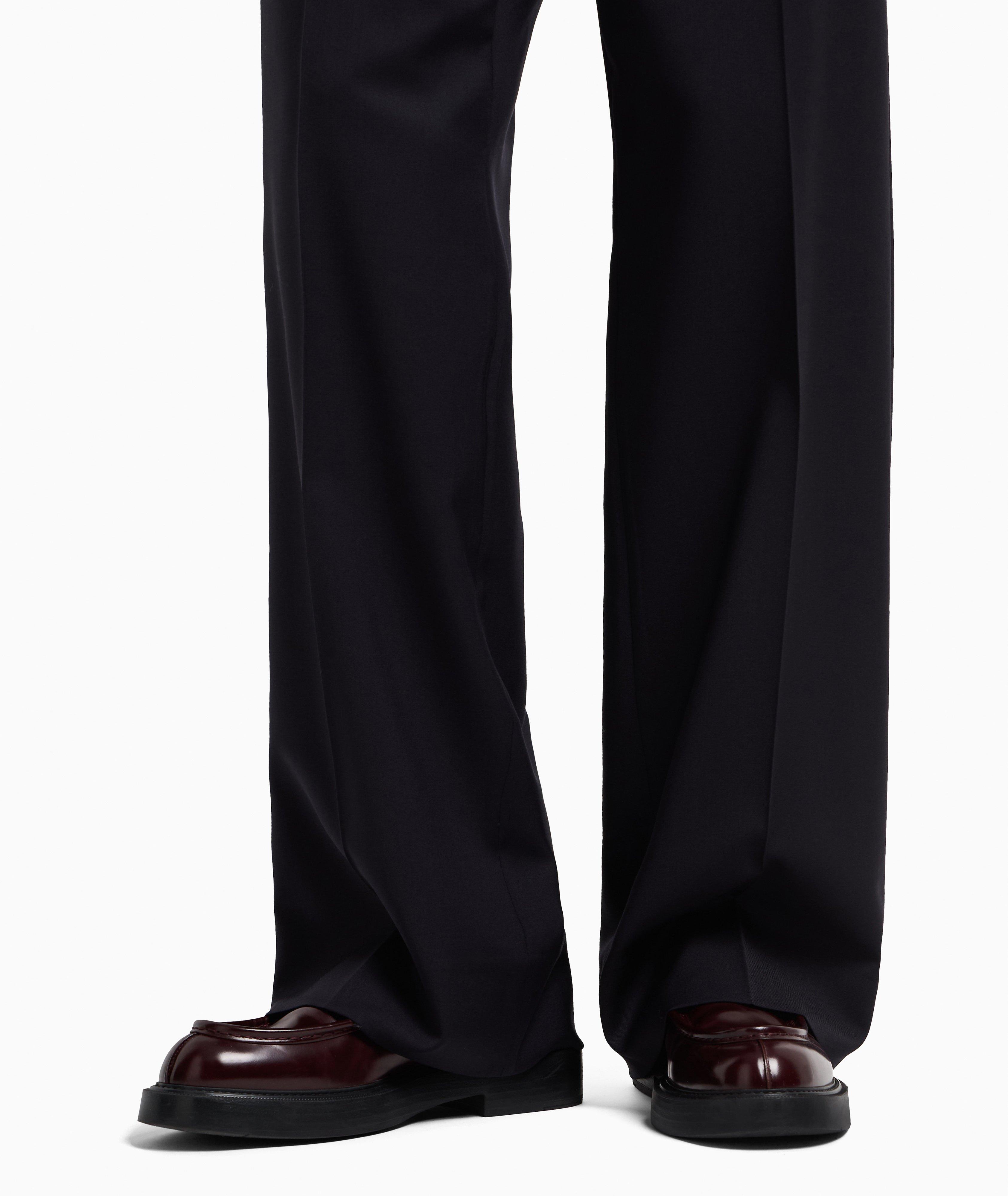 Stretch-Virgin Wool Wide-Leg Pants image 3
