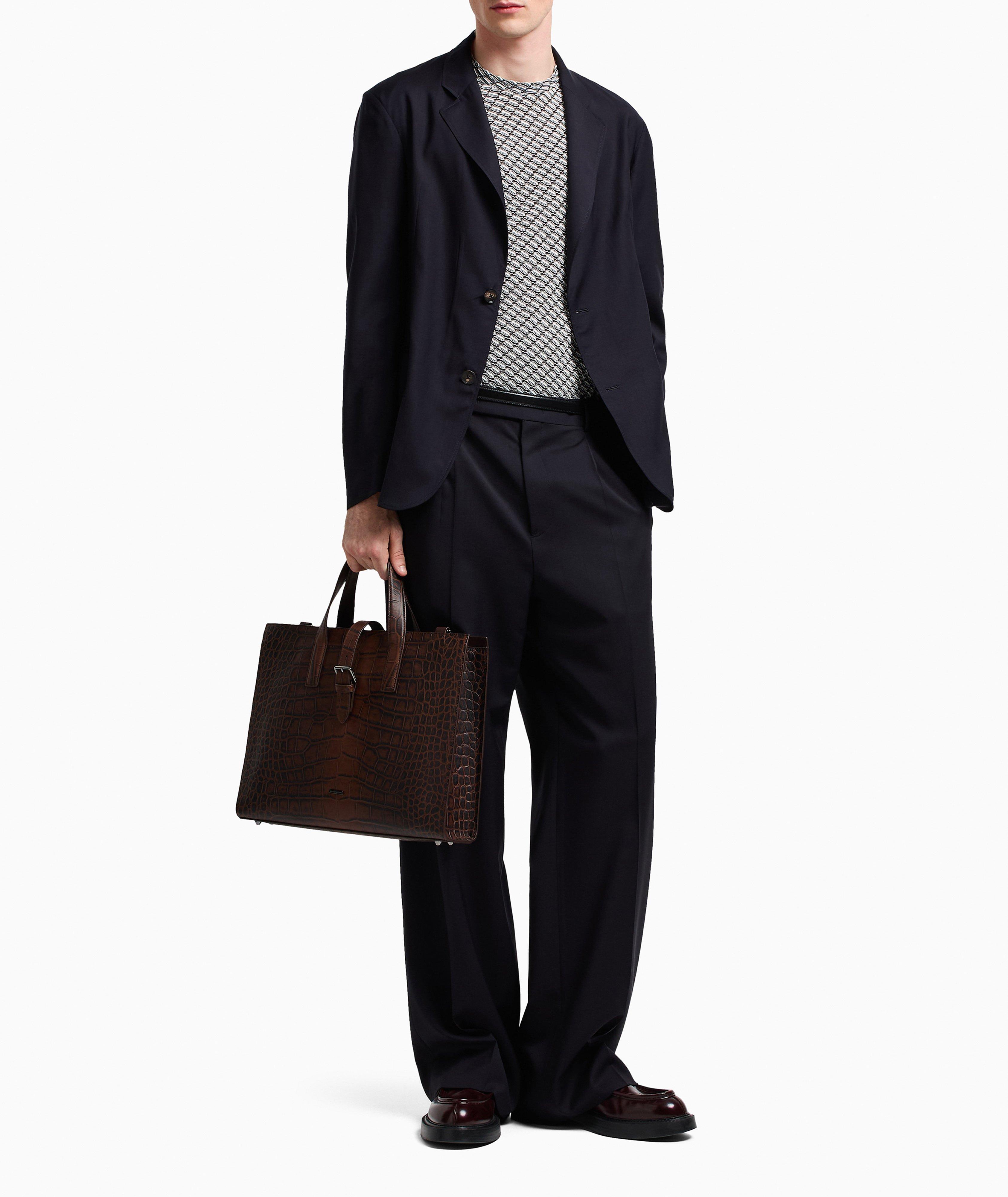 Stretch-Virgin Wool Wide-Leg Pants image 4