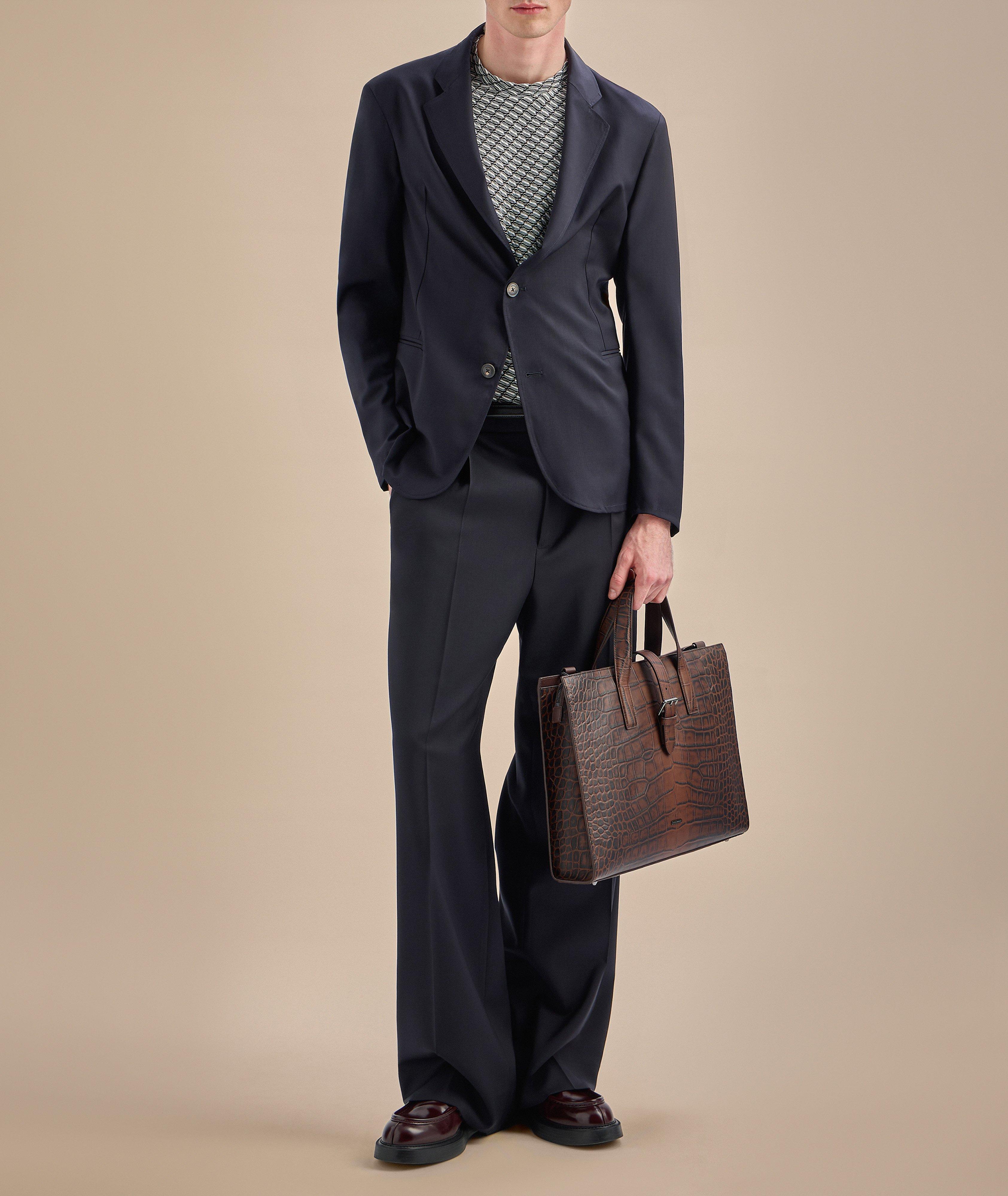 Stretch-Virgin Wool Wide-Leg Pants image 5