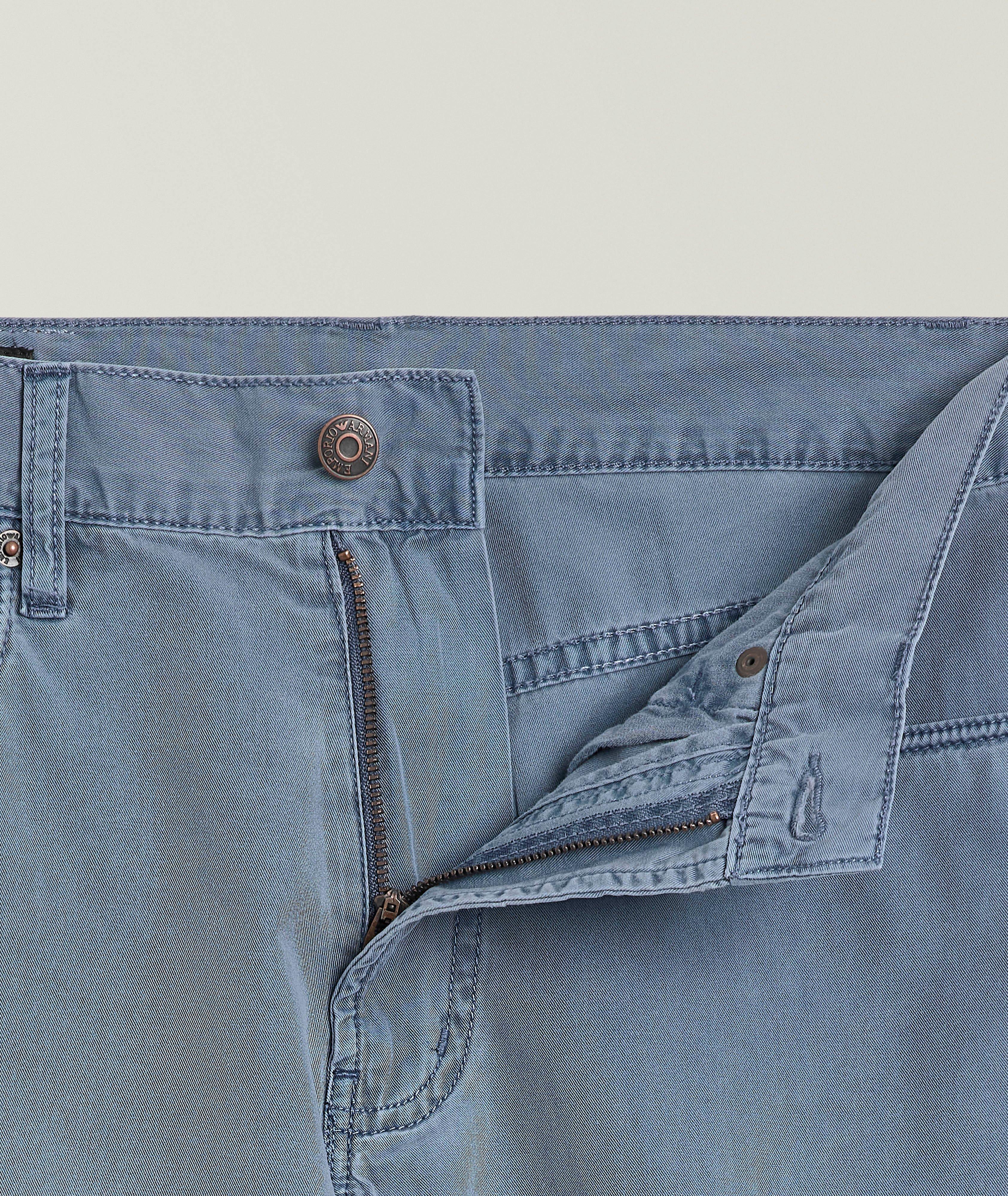 Pantalon droit à cinq poches en coton image 5