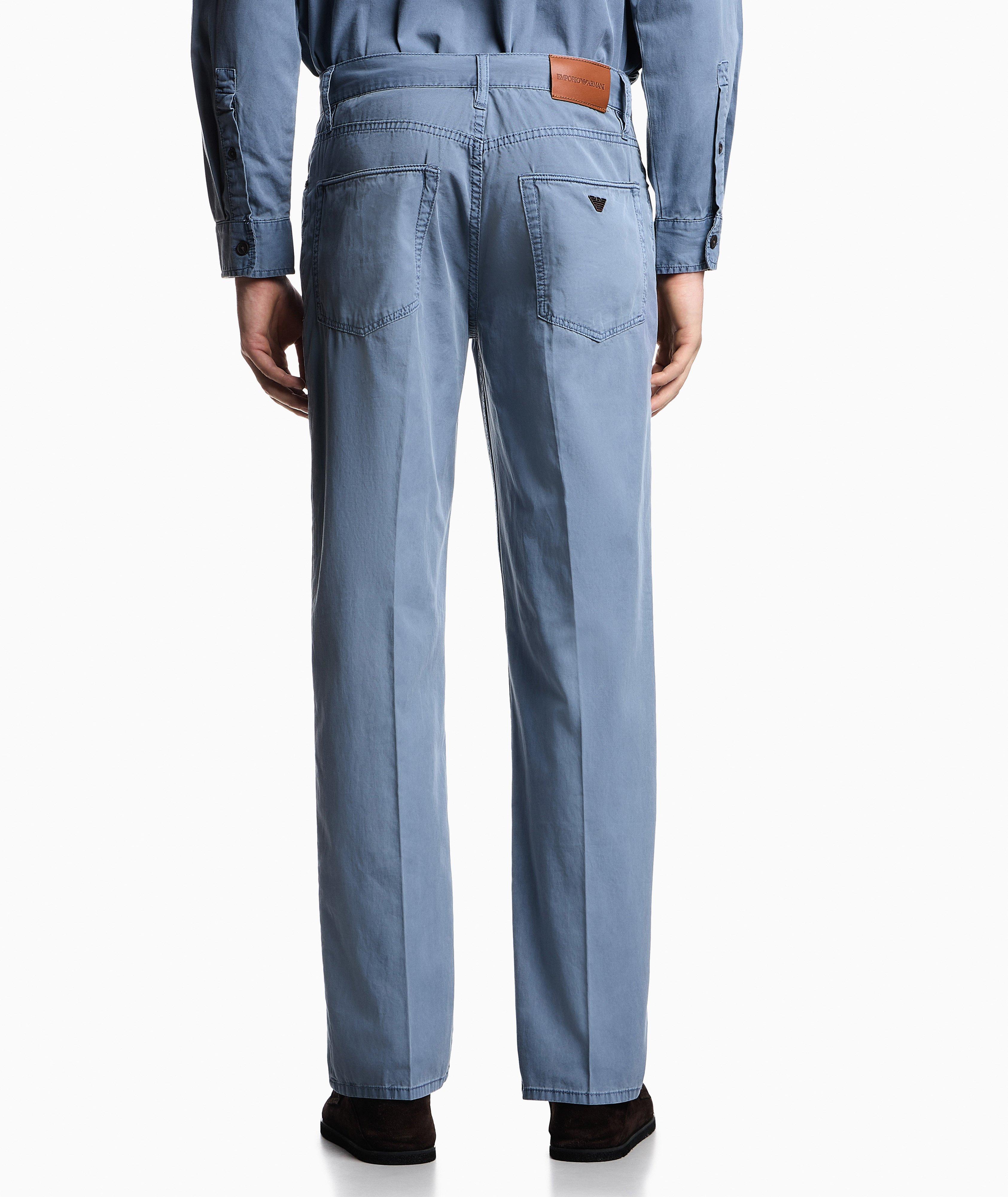 Pantalon droit à cinq poches en coton image 2