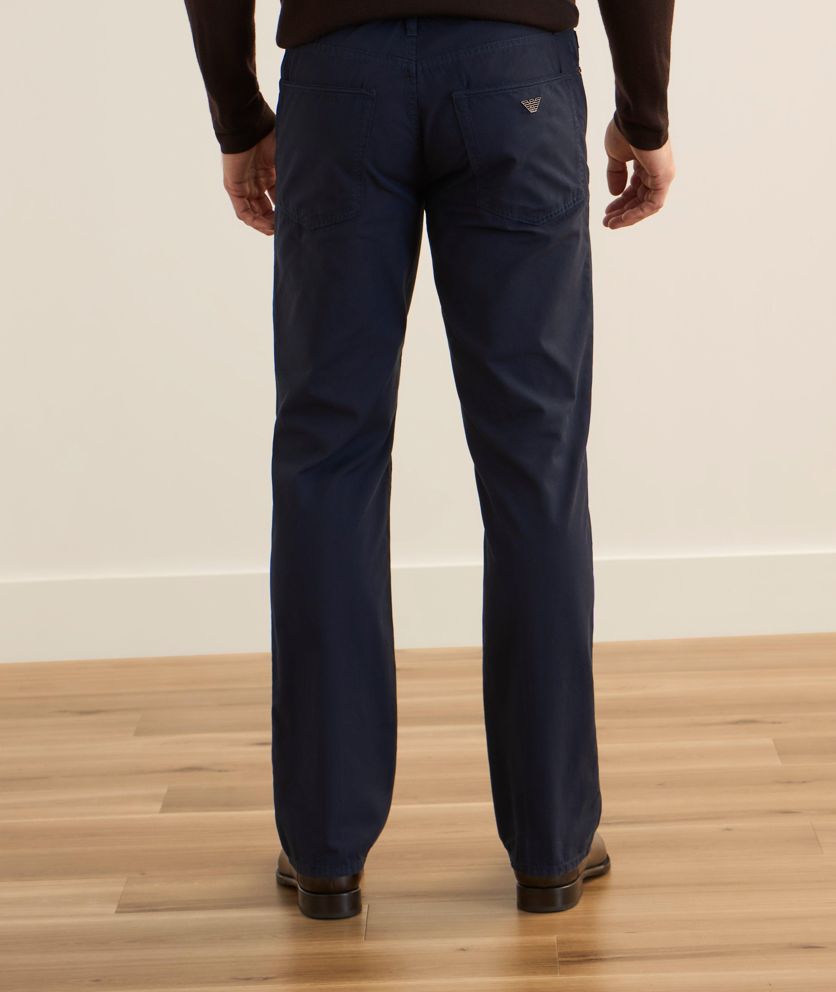 Pantalon droit J76 en sergé lavé image 2