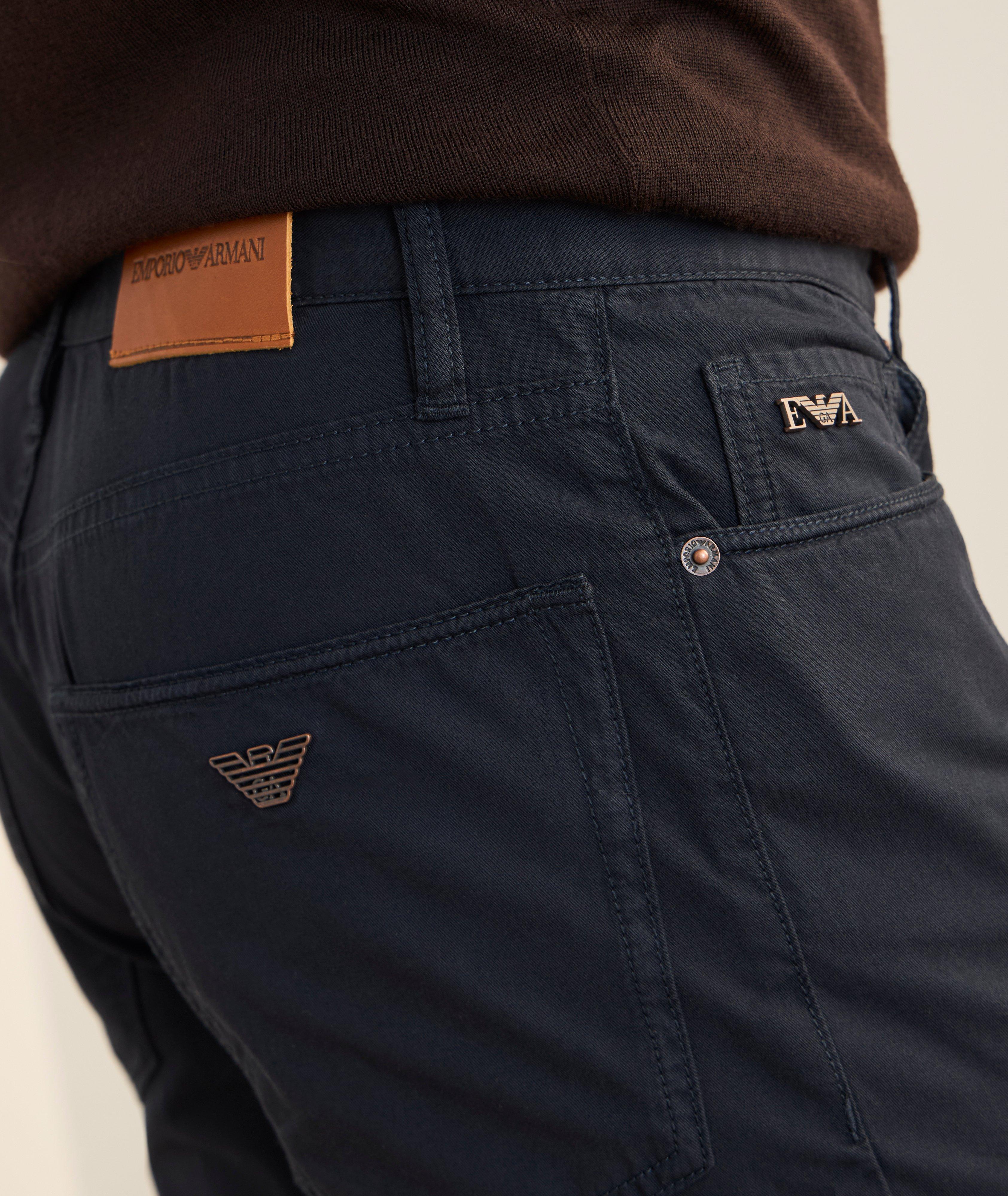 Pantalon droit J76 en sergé lavé image 3