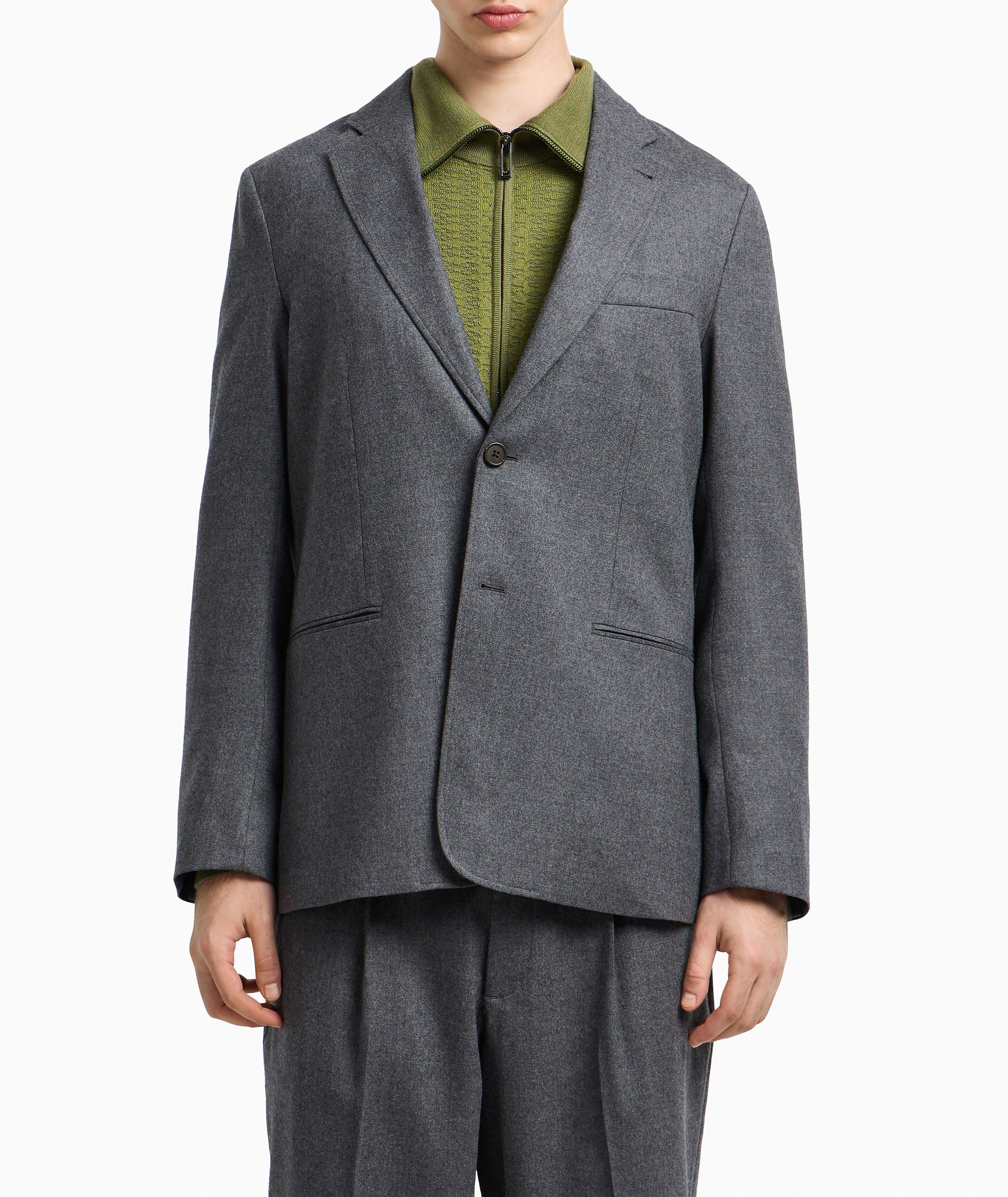 Stretch-Virgin Wool Sport Jacket image 1