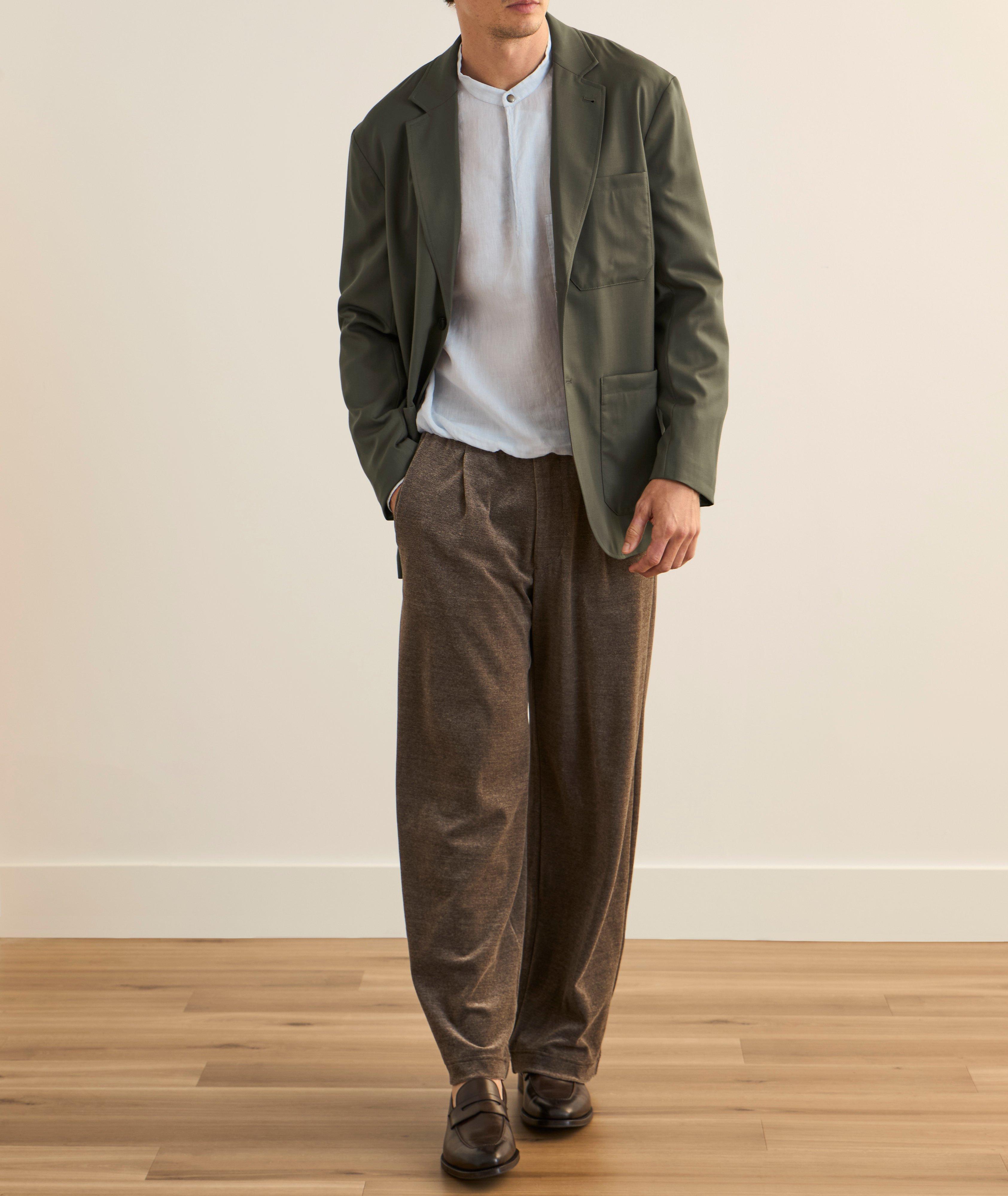 Veston sport en sergé de laine mélangée image 5