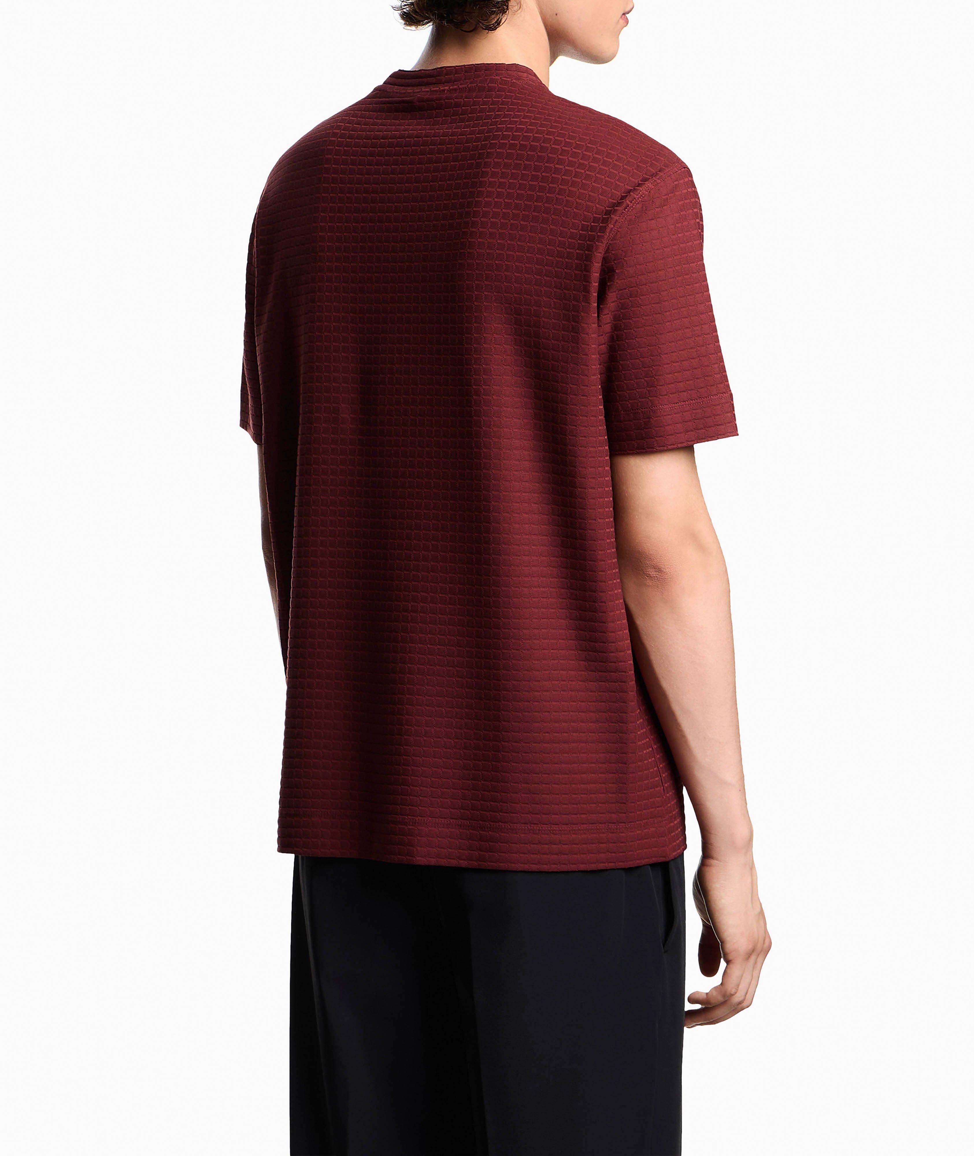 T-shirt en coton à motif géométrique, collection ASV axée sur la durabilité image 2