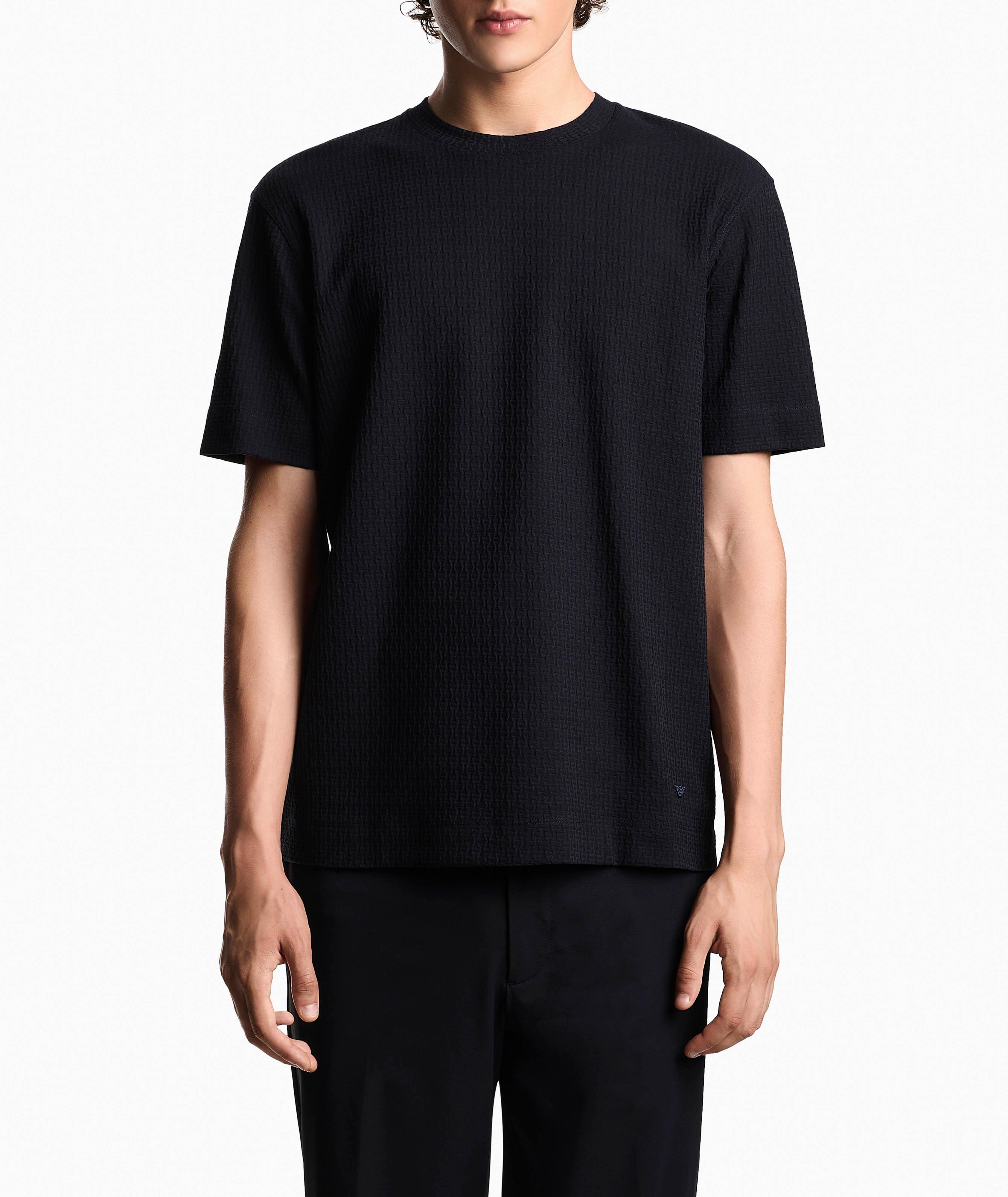 T-shirt en coton à motif géométrique, collection ASV axée sur la durabilité image 1