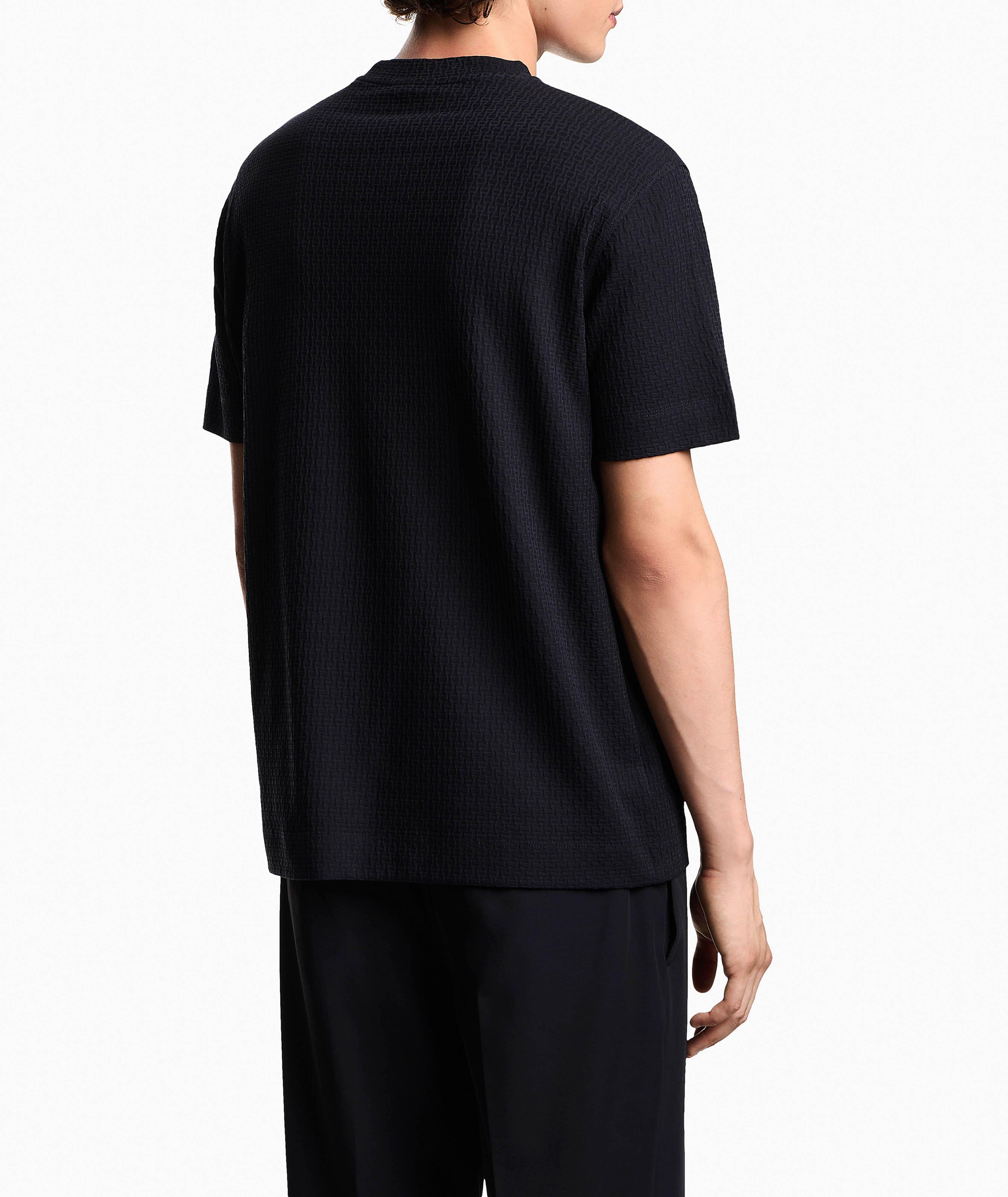 T-shirt en coton à motif géométrique, collection ASV axée sur la durabilité image 2