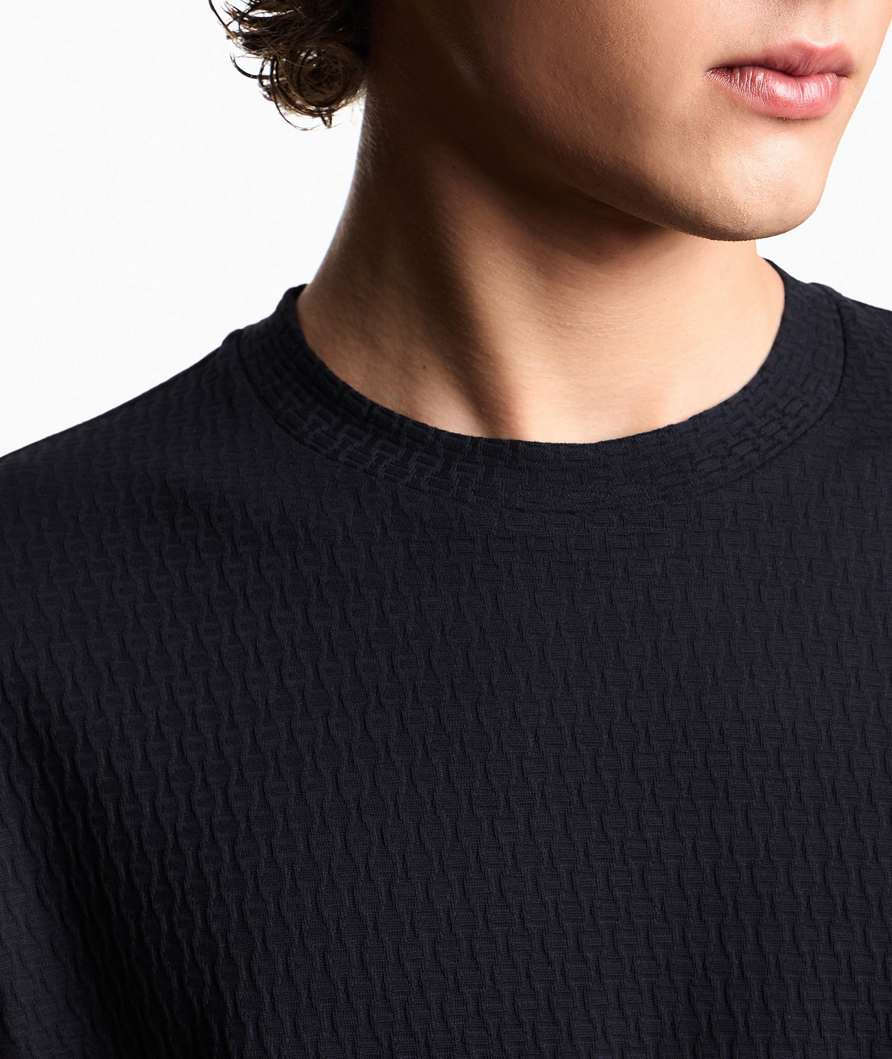 T-shirt en coton à motif géométrique, collection ASV axée sur la durabilité image 3