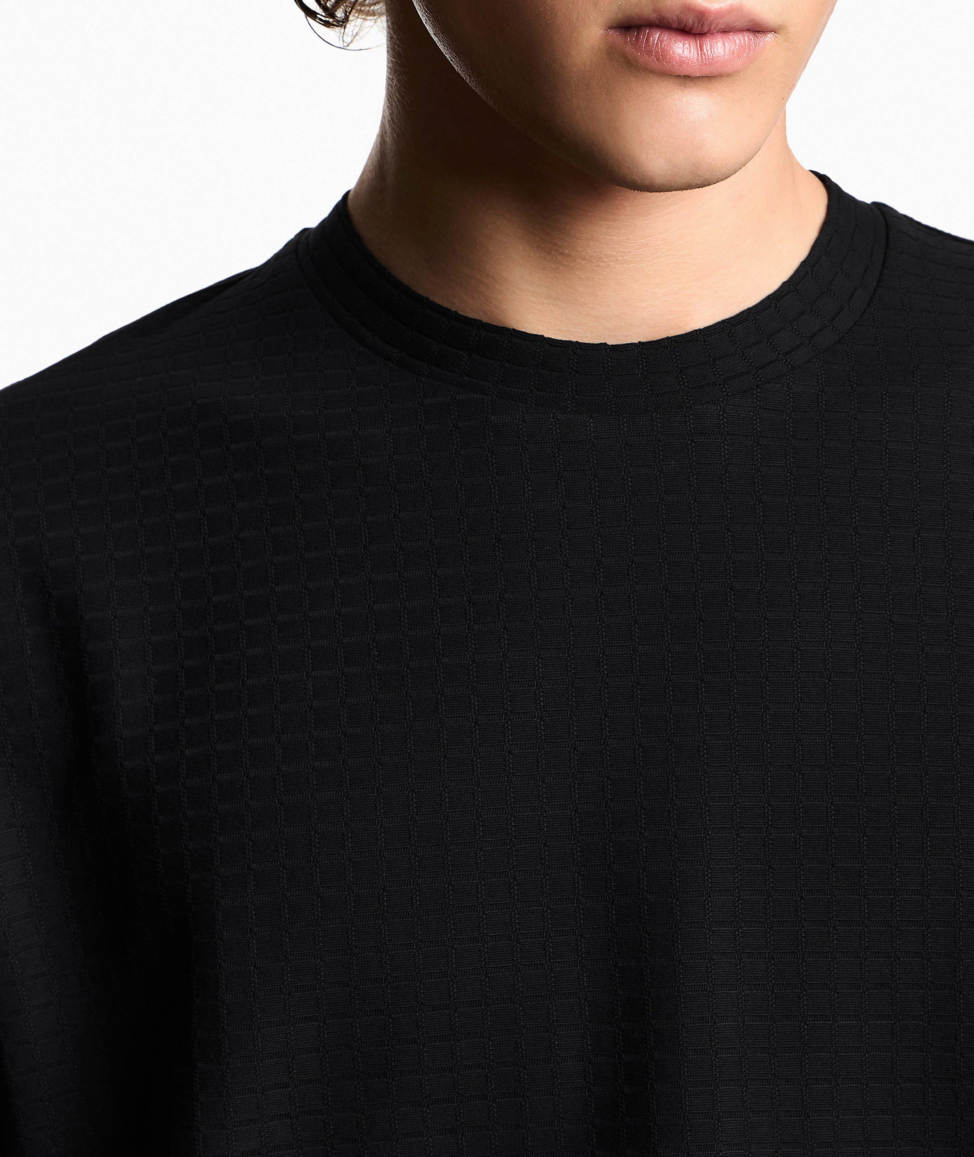 T-shirt en coton à motif géométrique, collection ASV axée sur la durabilité image 3
