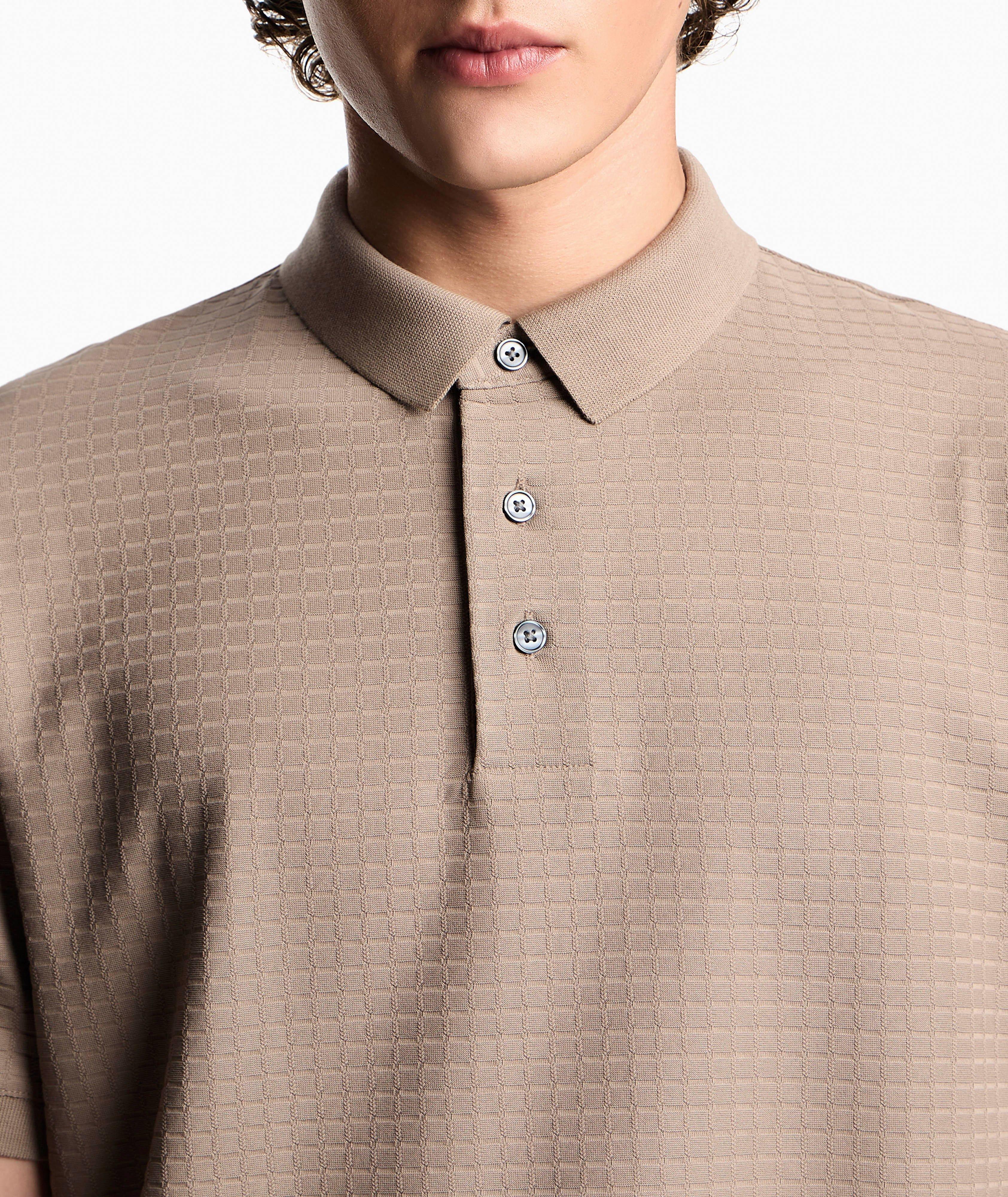 ASV Textured Jacquard Jersey Polo image 3