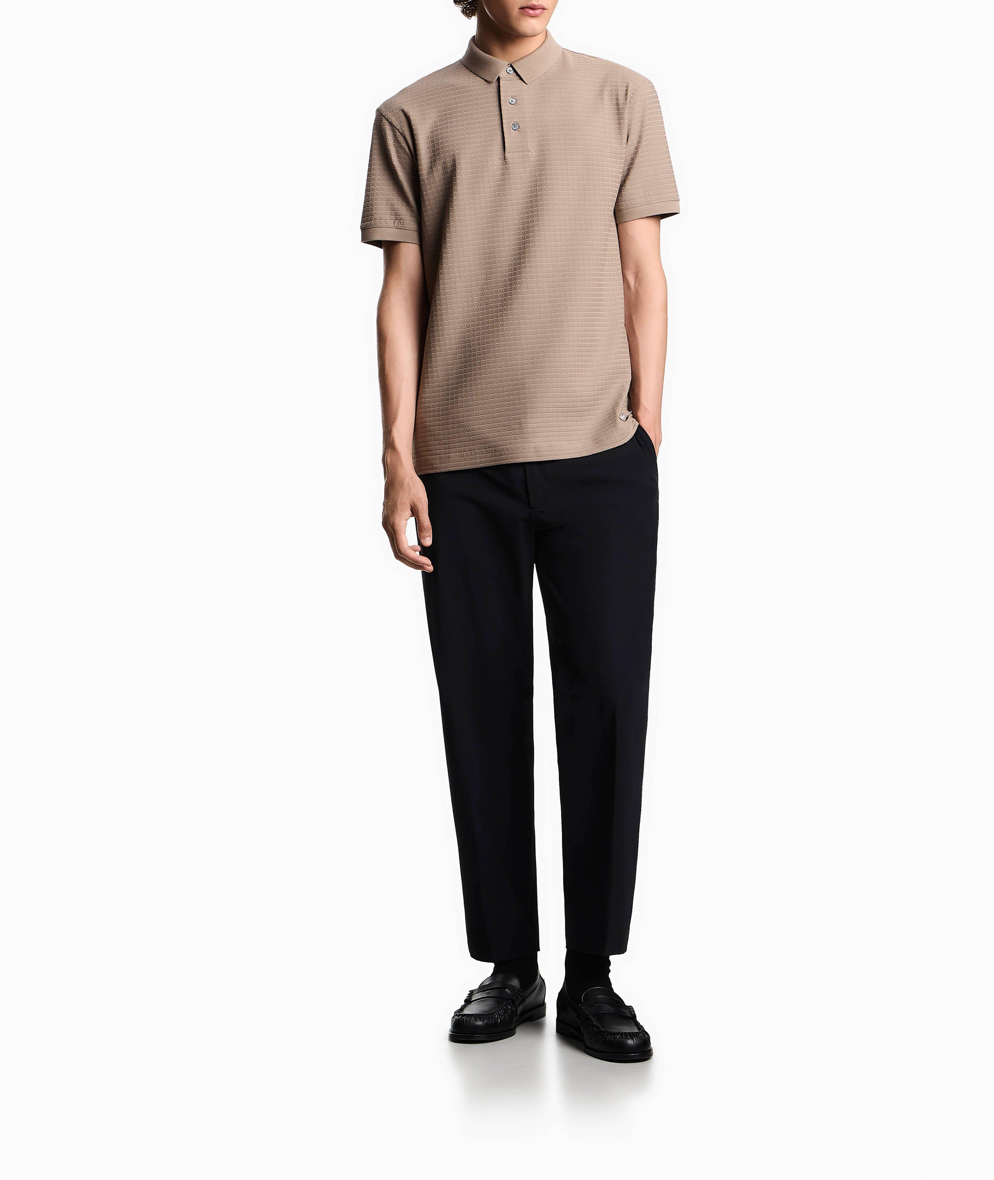 ASV Textured Jacquard Jersey Polo image 4