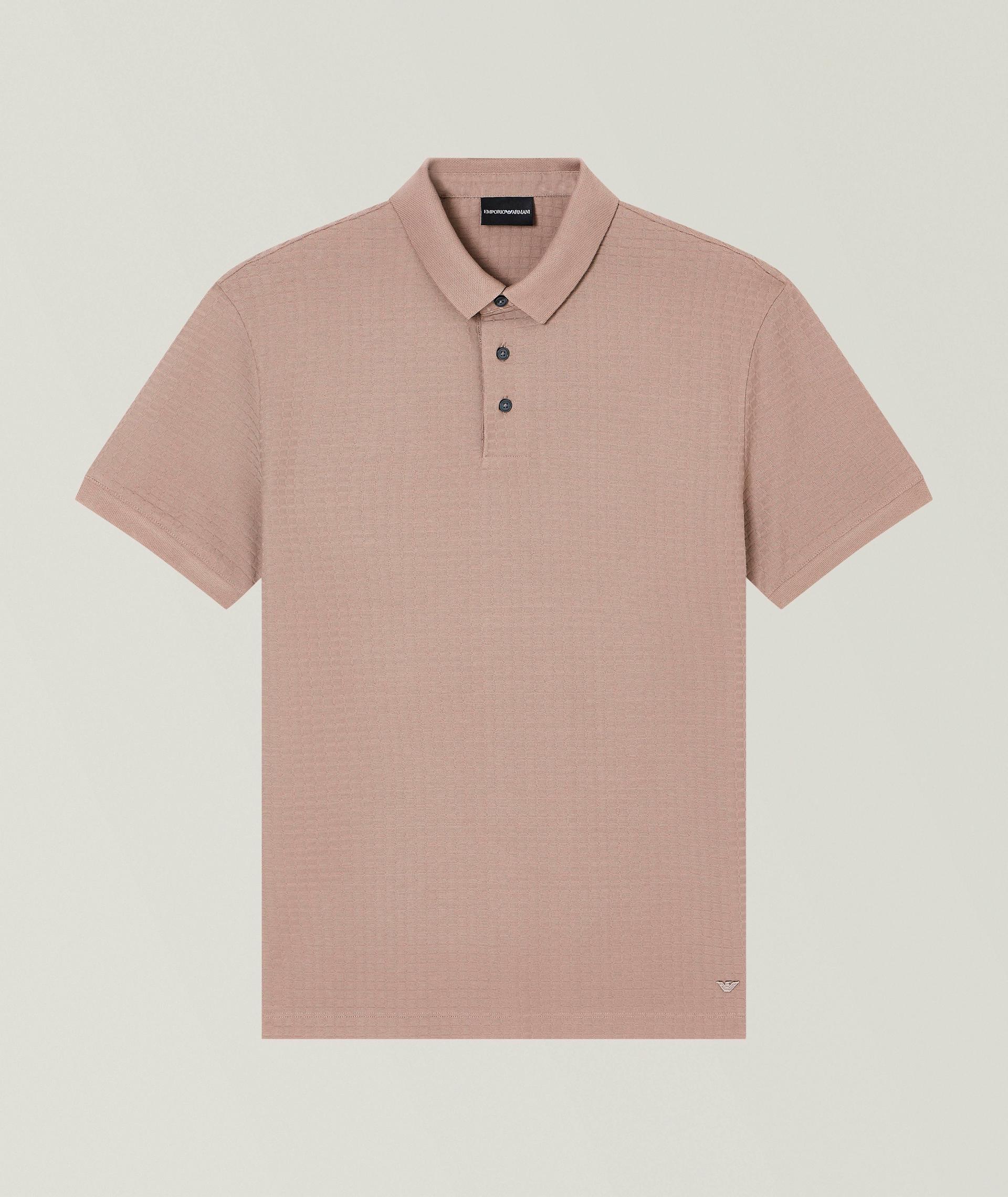 Polo en jersey texturé, collection ASV axée sur la durabilité image 0