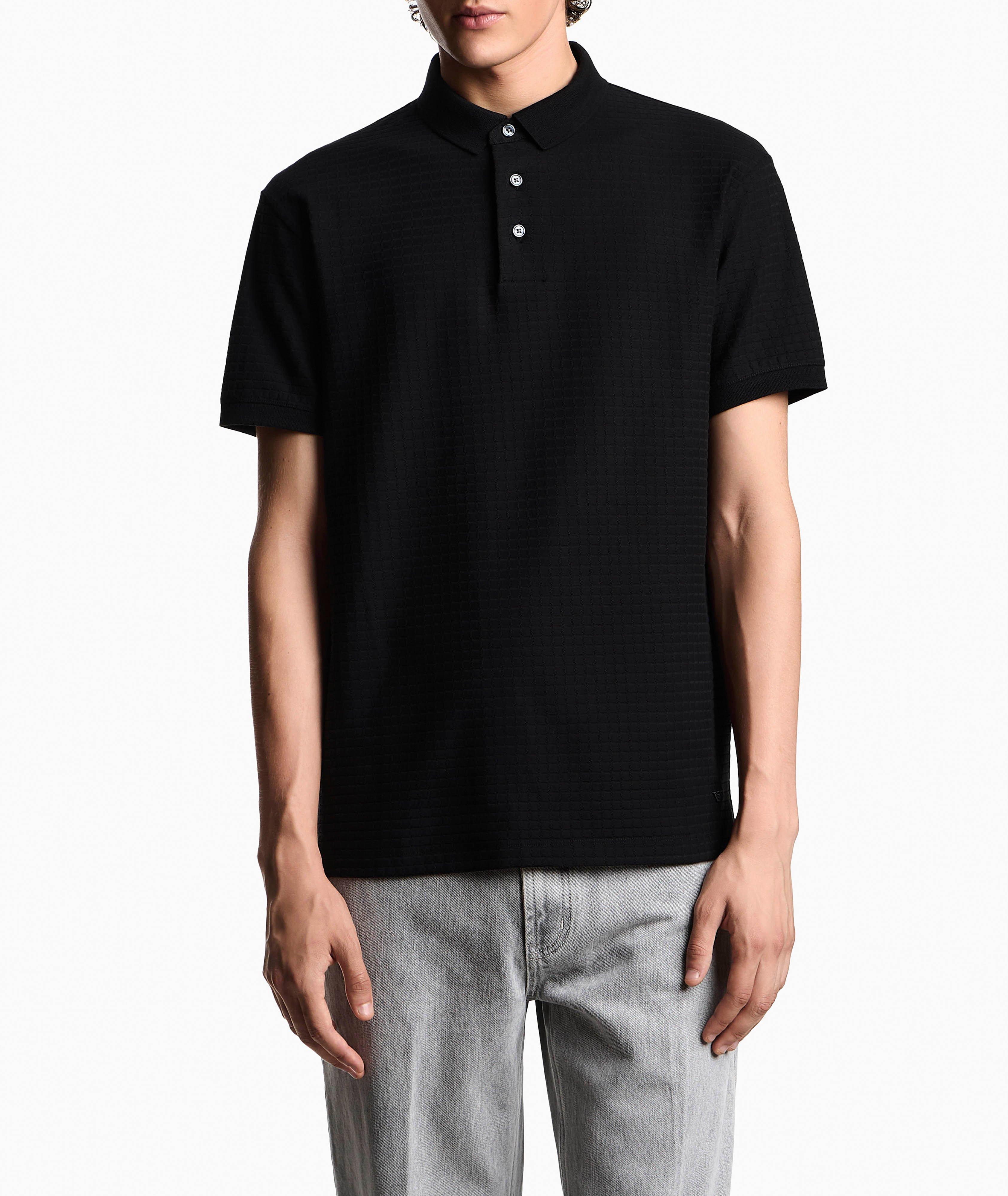 ASV Textured Jacquard Jersey Polo image 1