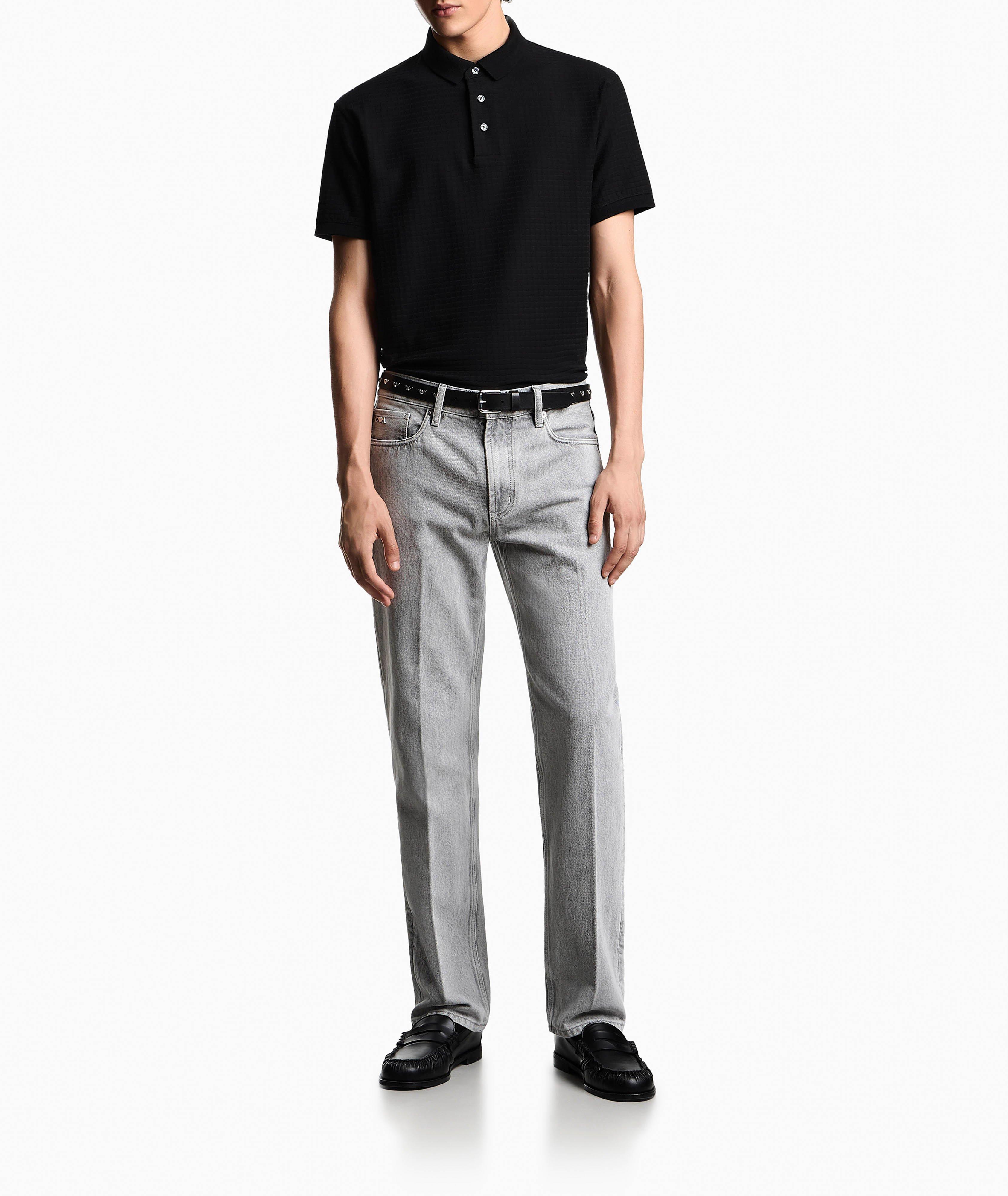 ASV Textured Jacquard Jersey Polo image 4
