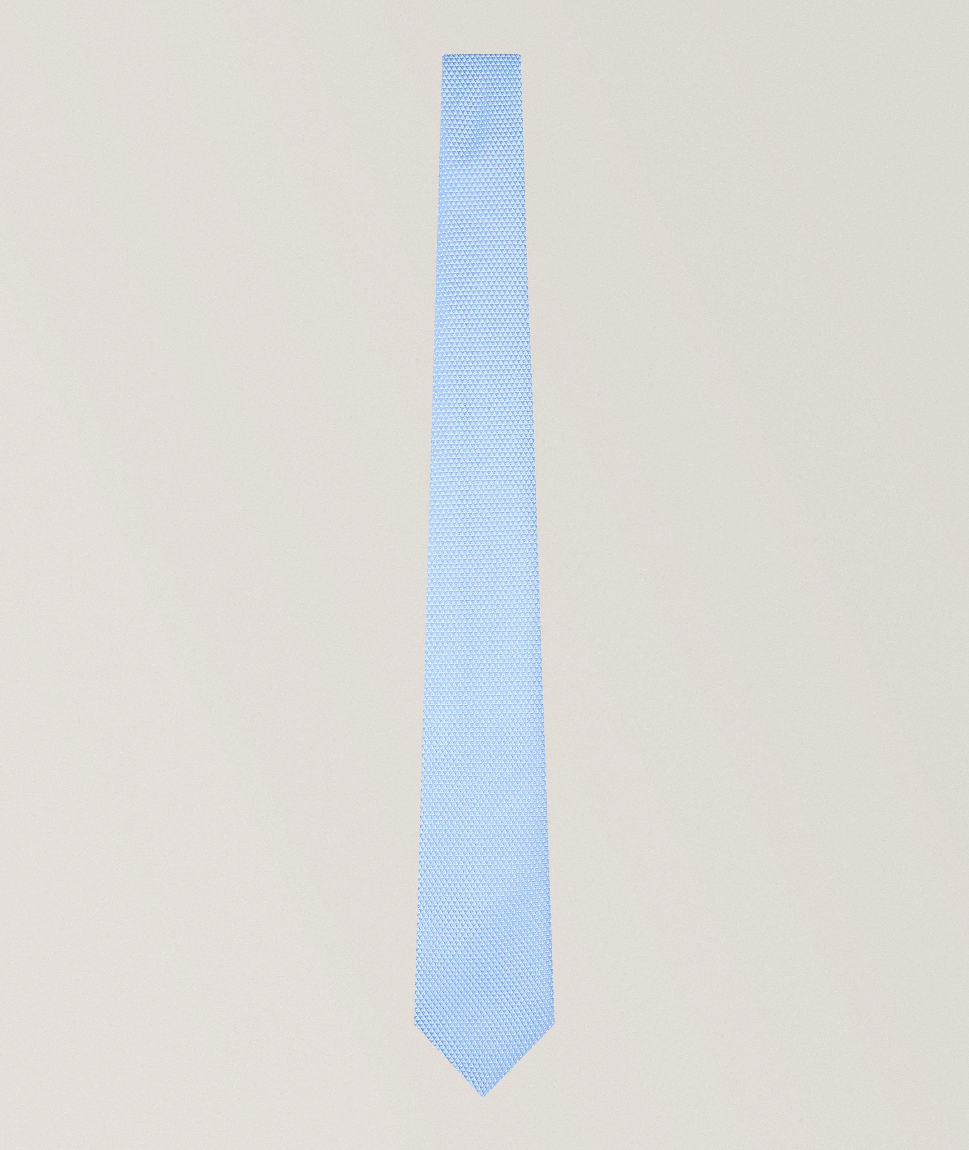 Jacquard Op-Art Silk-Blend Tie image 0