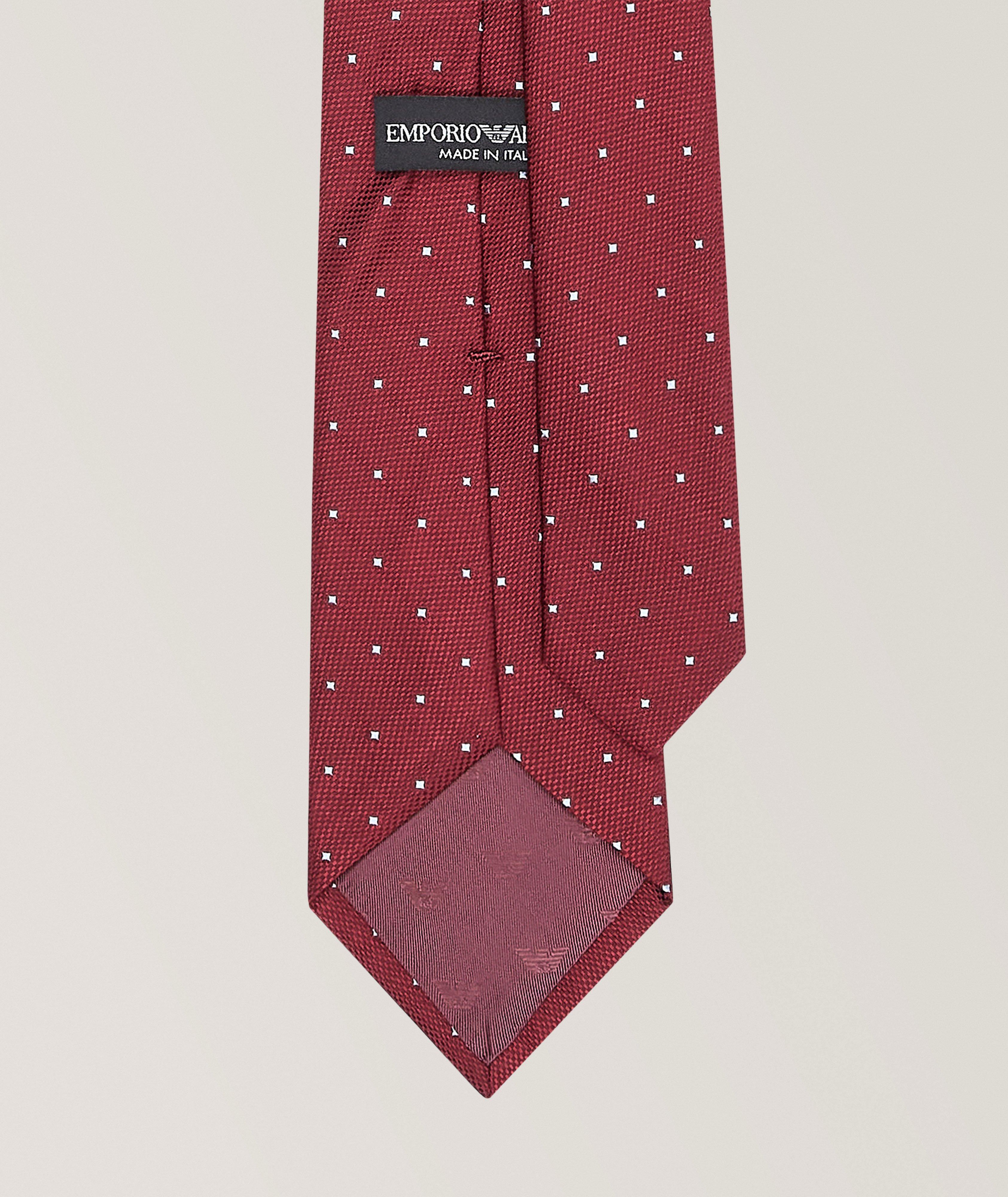 Jacquard Micro-Diamond Silk Tie image 1