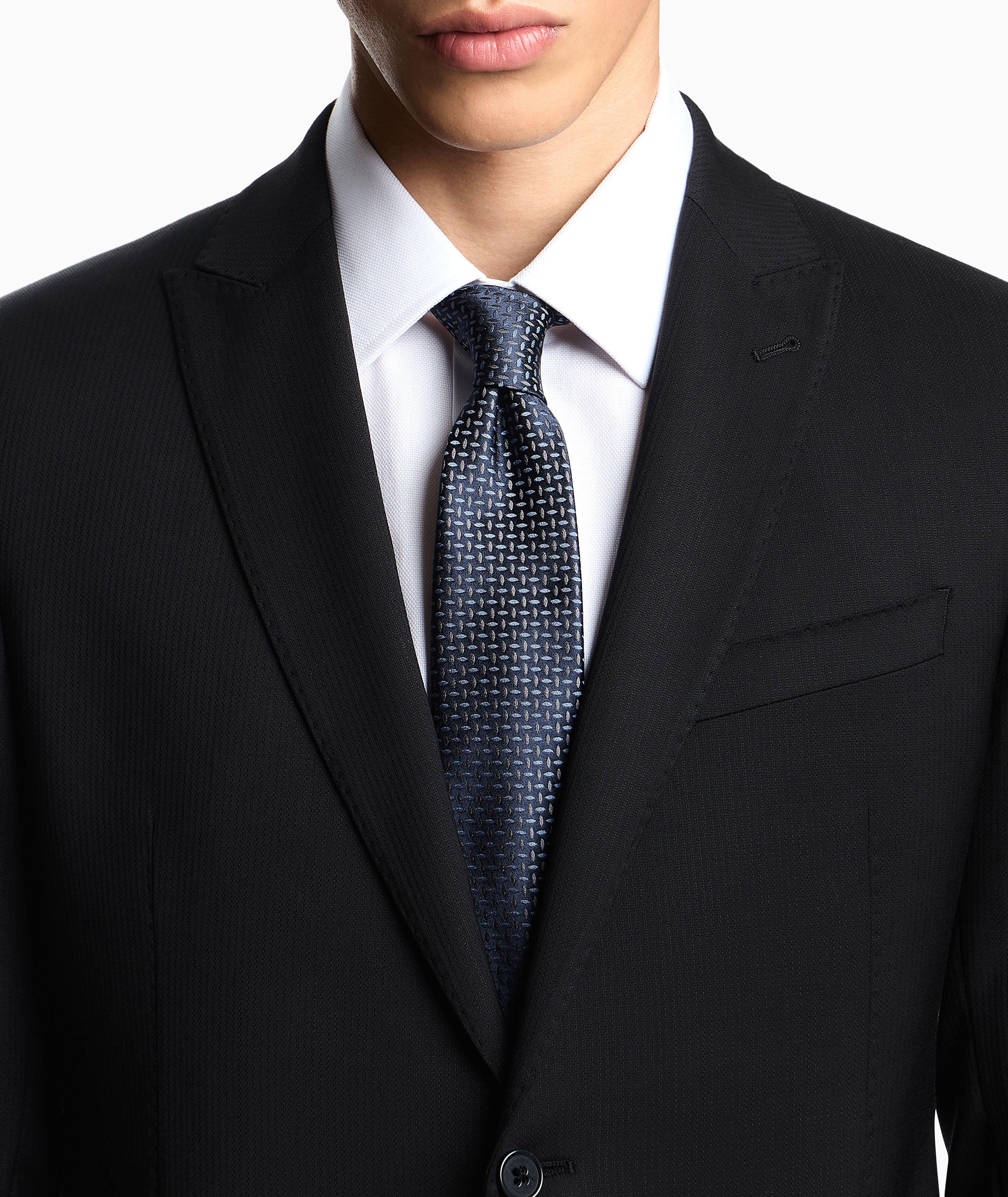 Jacquard Geometric Silk Tie image 2