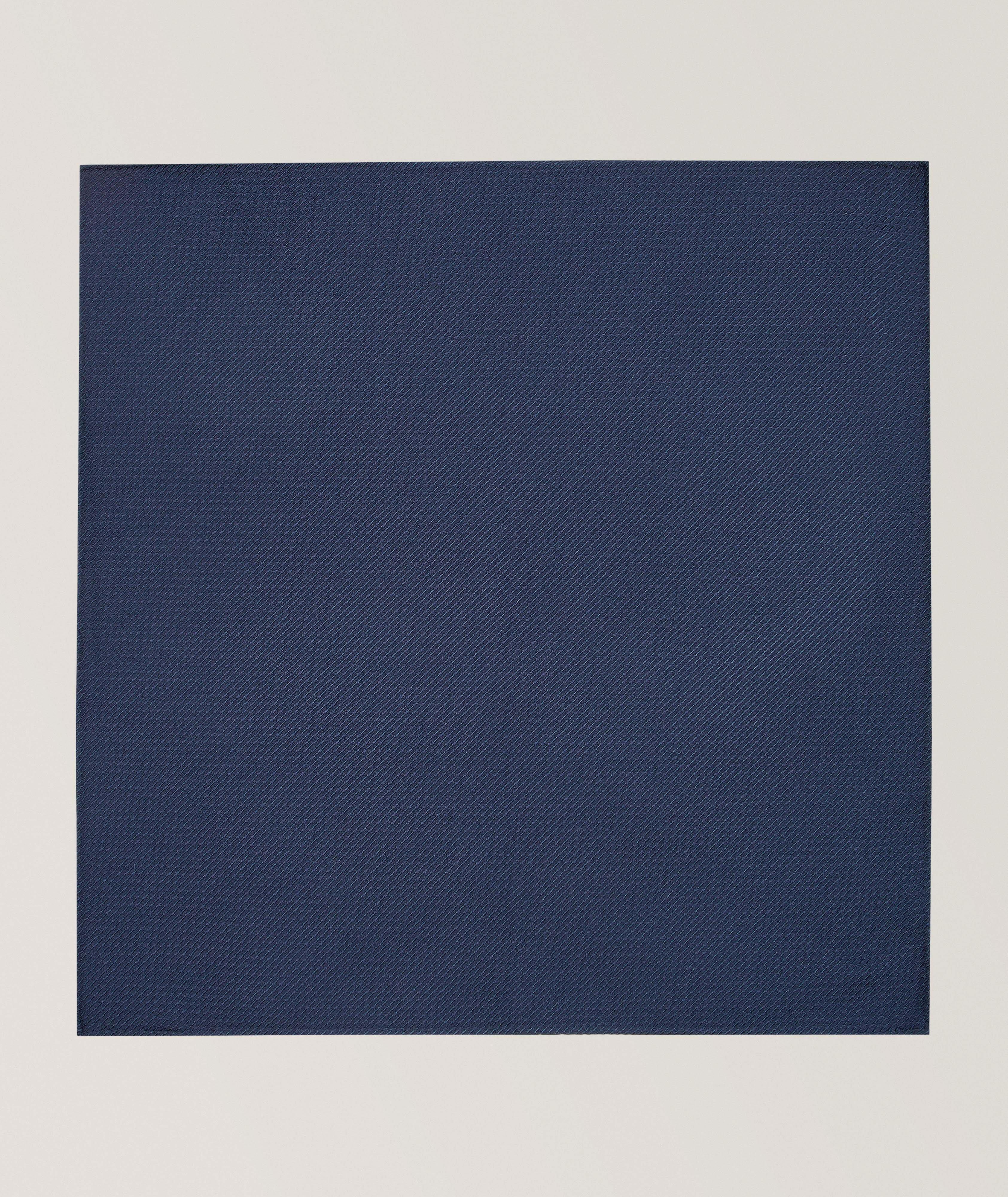Micro-Textured Silk Pocket Square image 0