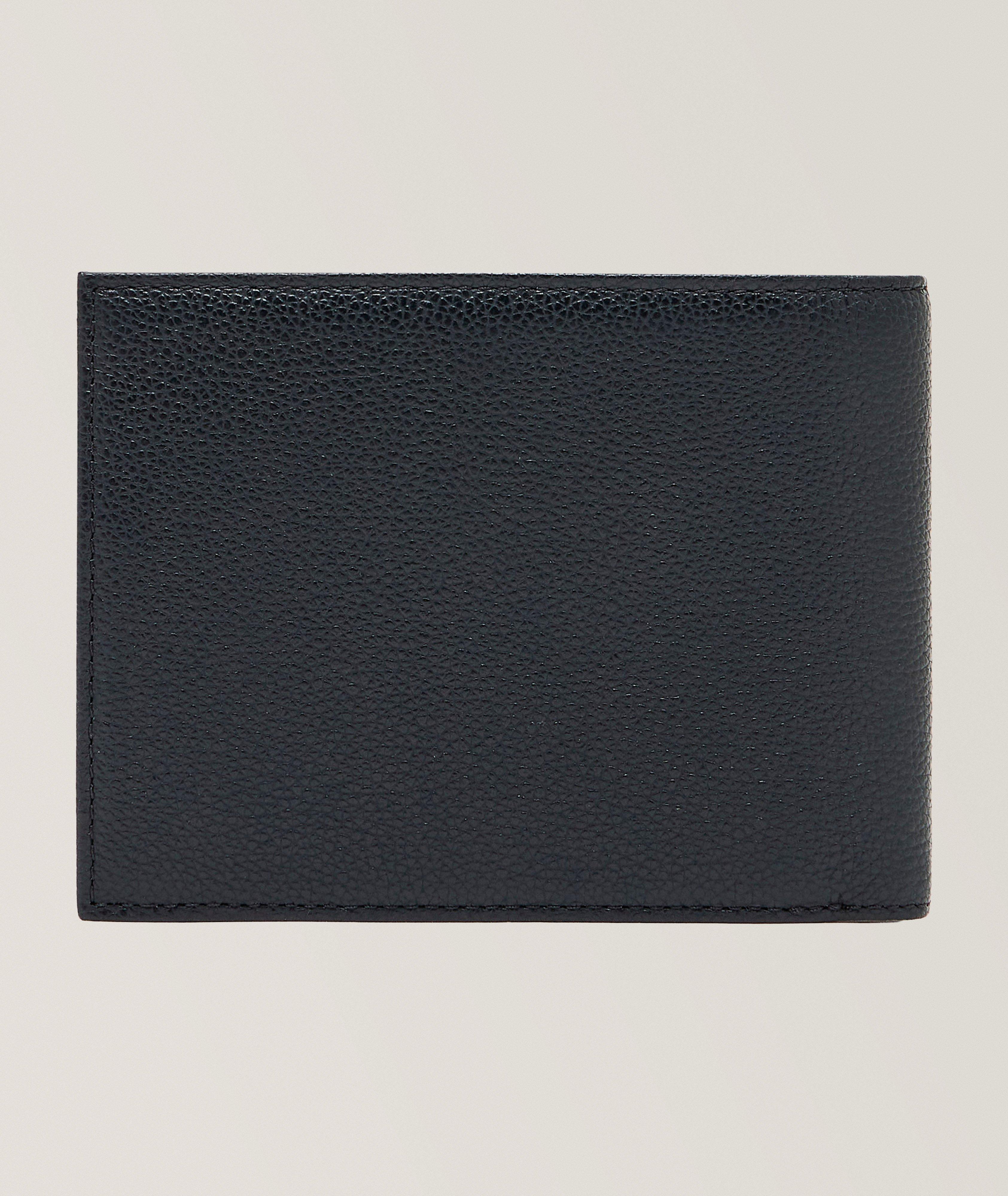 Portefeuille bifold en cuir grainé image 1