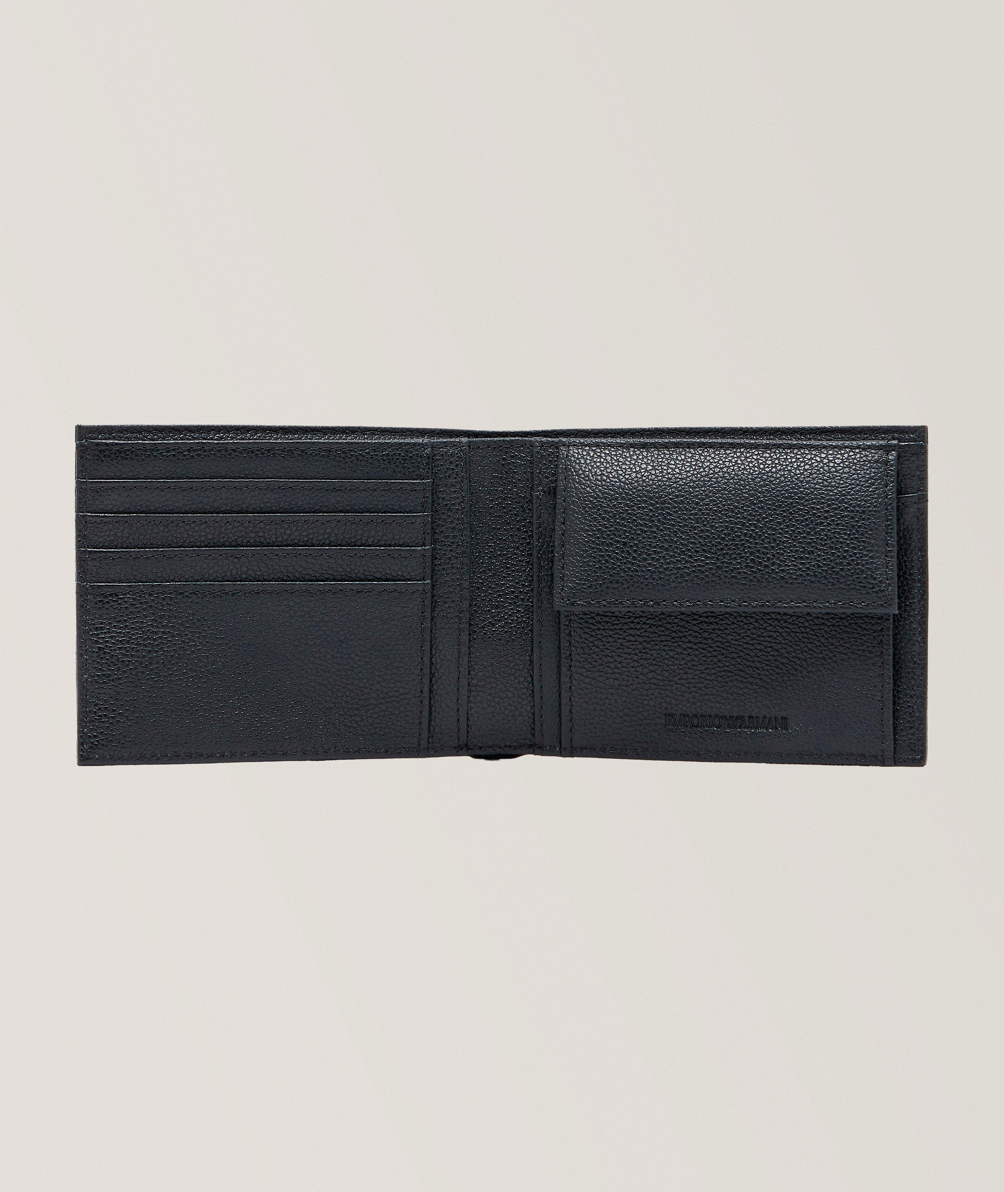 Portefeuille bifold en cuir grainé image 2