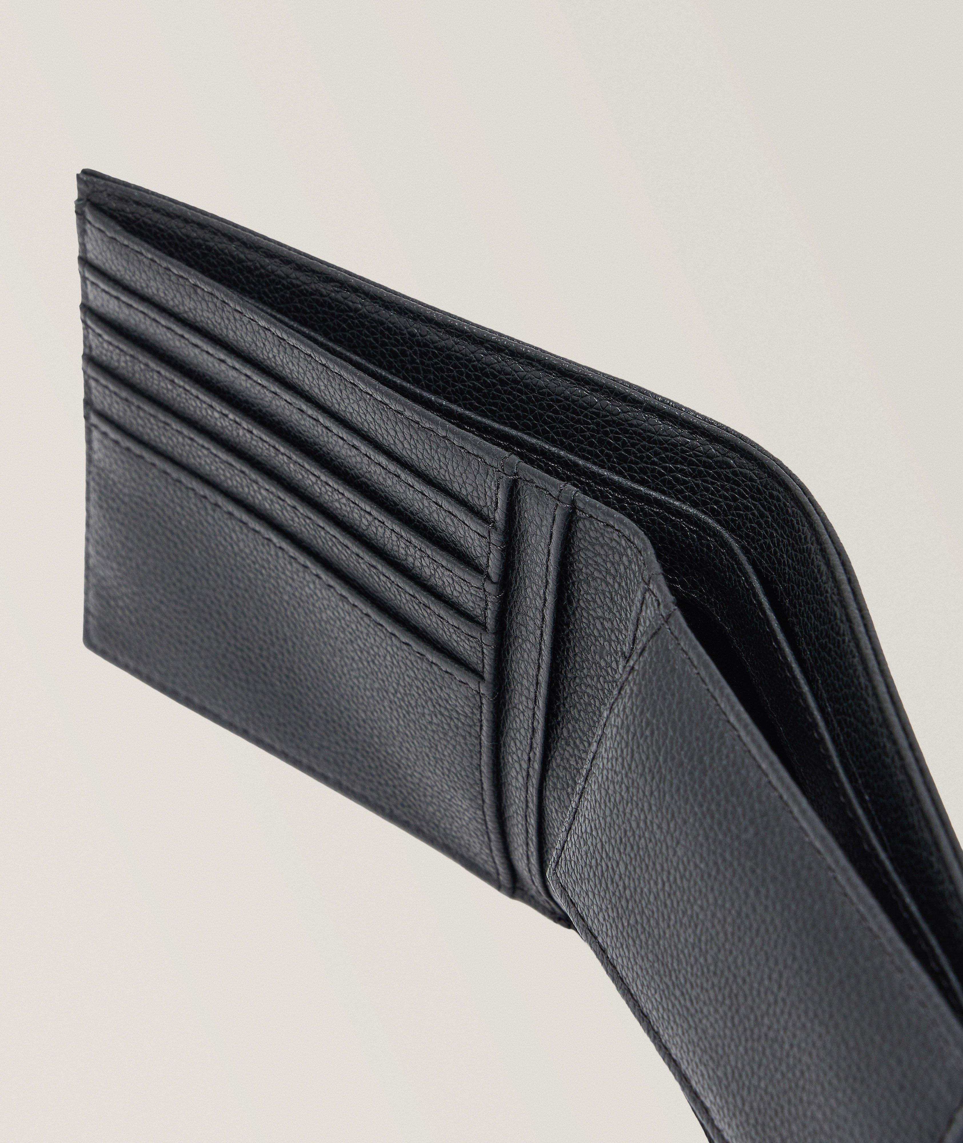 Portefeuille bifold en cuir grainé image 3