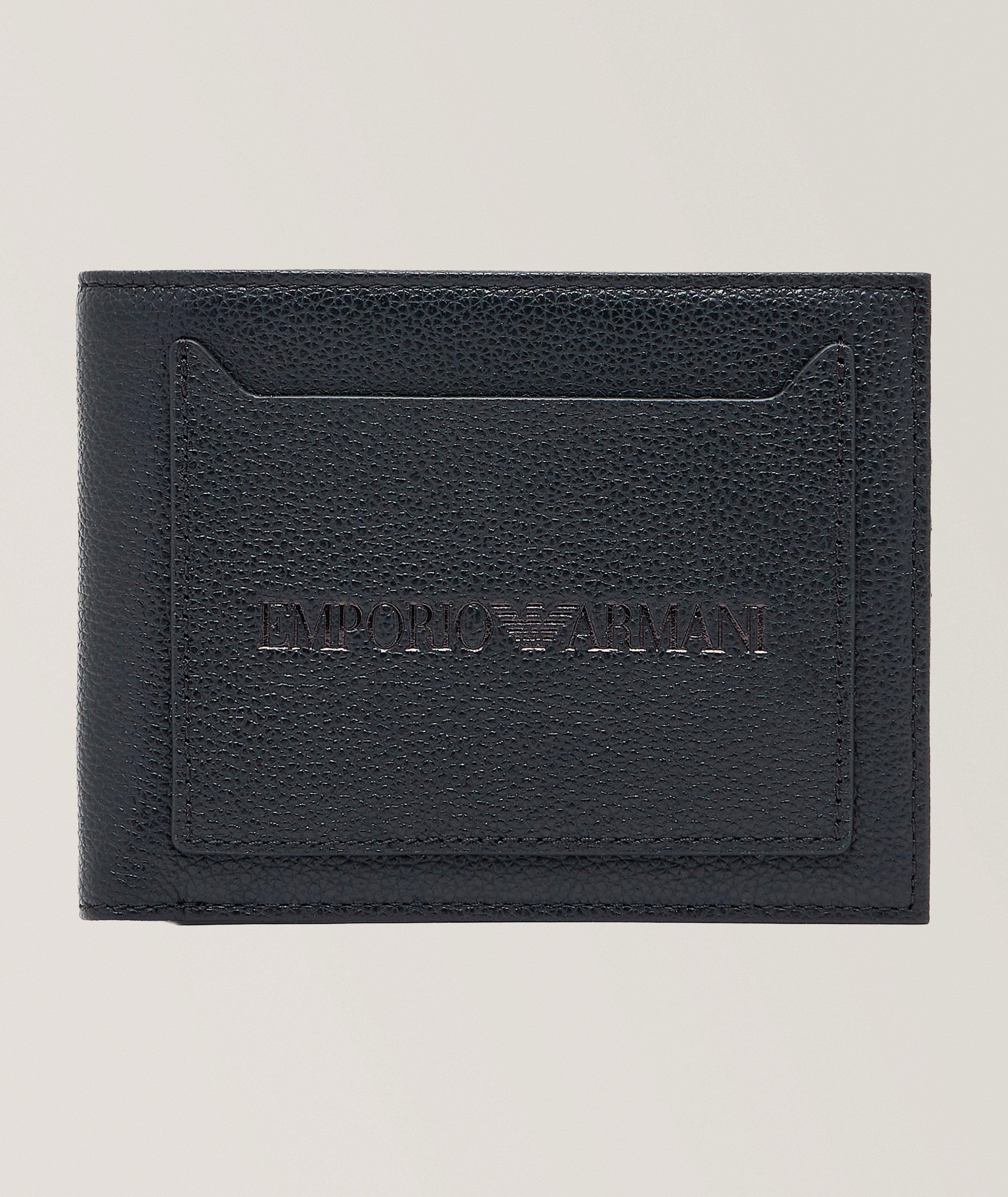 Portefeuille bifold en cuir grainé image 0