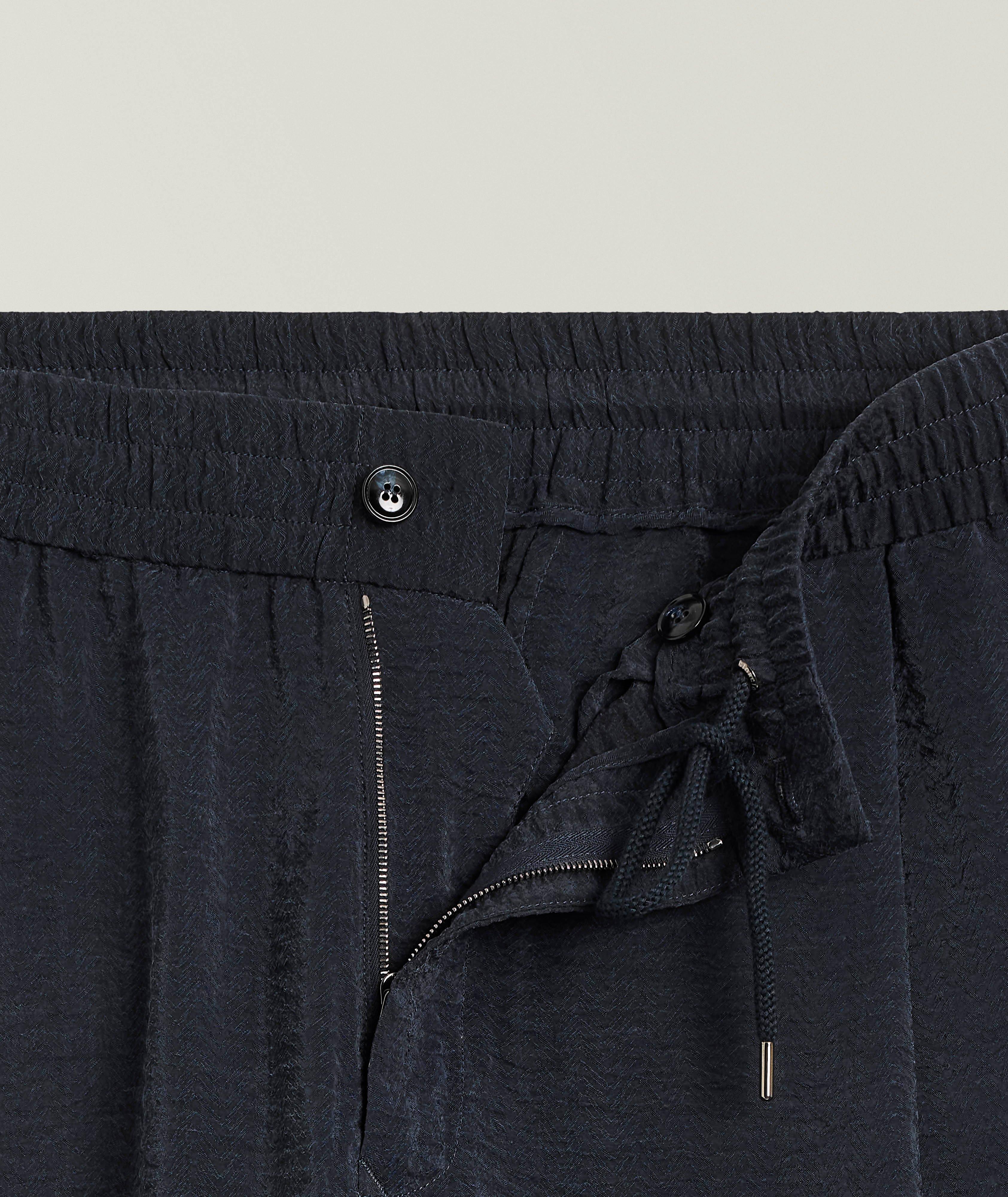 Jacquard Flat-Front Pants image 1