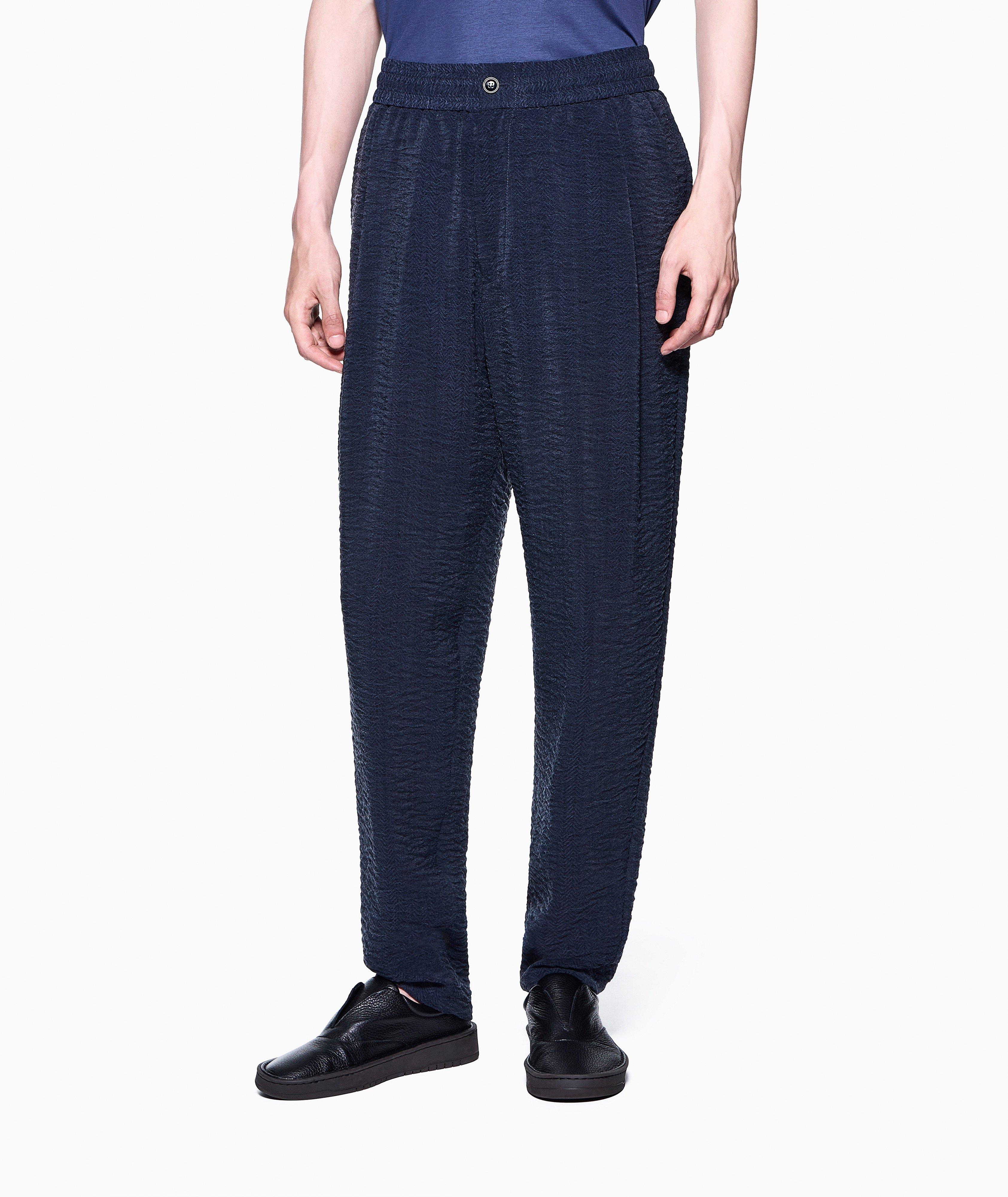 Jacquard Flat-Front Pants image 1