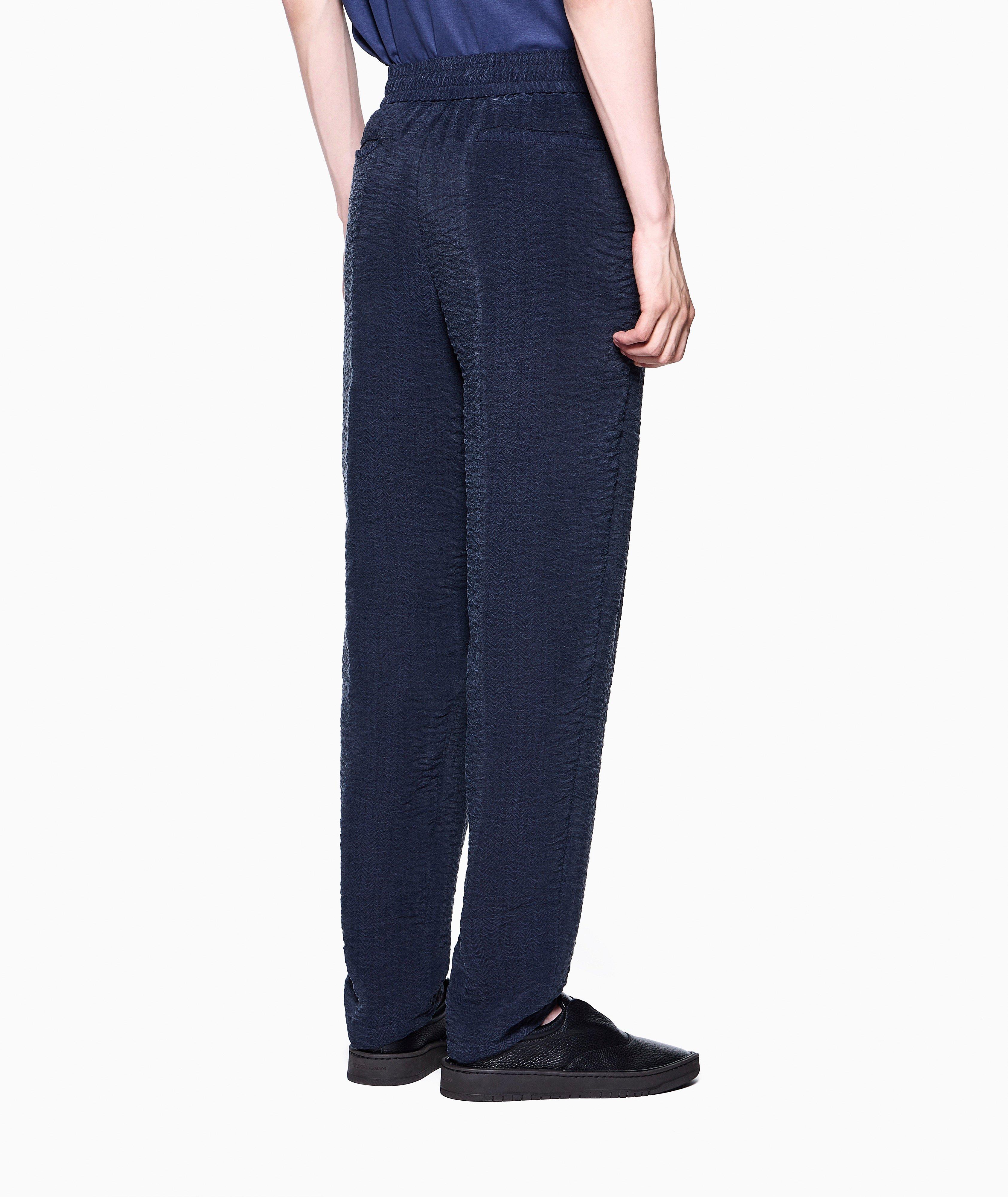 Jacquard Flat-Front Pants image 2