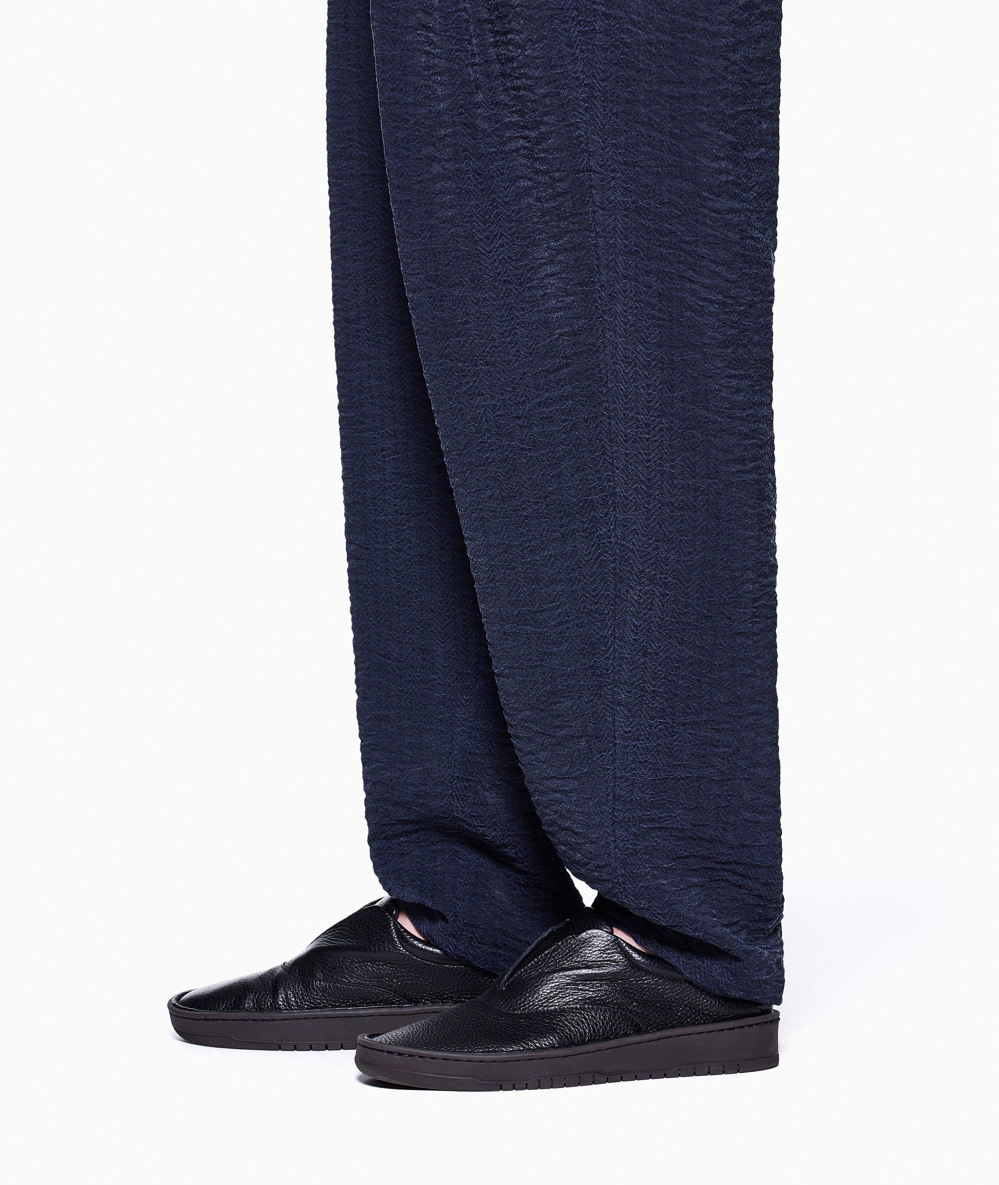Jacquard Flat-Front Pants image 3