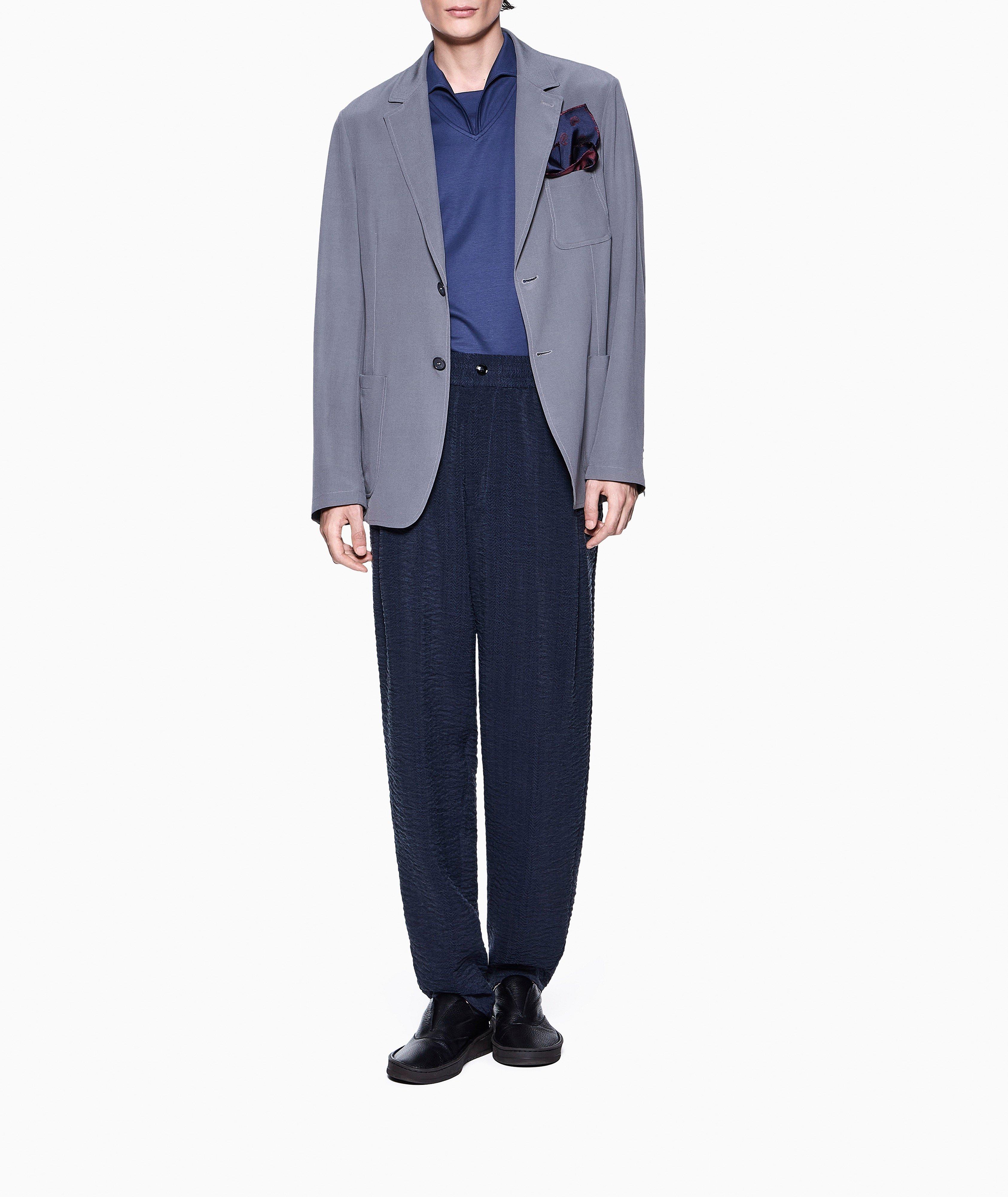 Jacquard Flat-Front Pants image 4