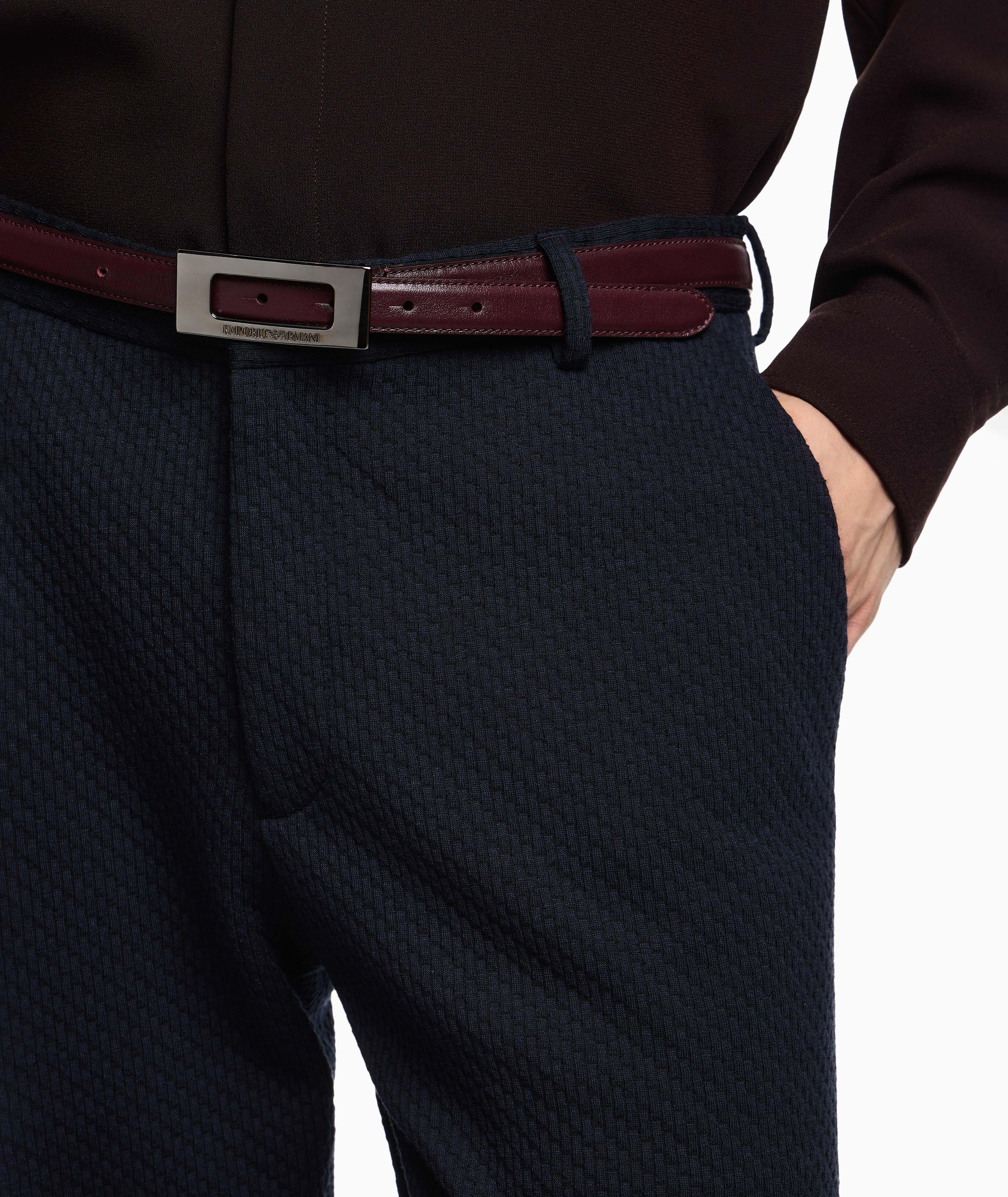 Chino en jersey double jacquard image 3