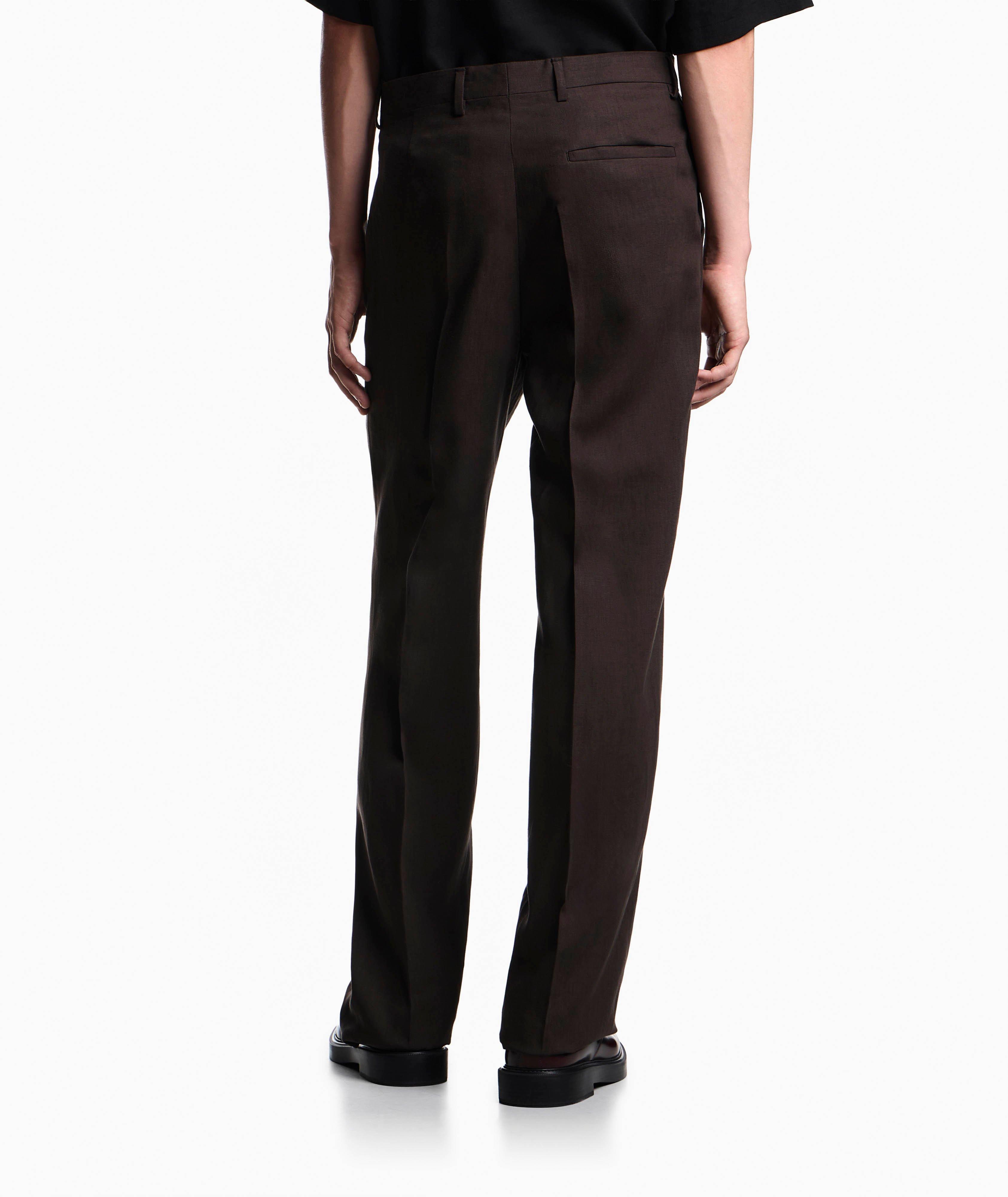 Straight-Leg Linen Dress Pants image 2