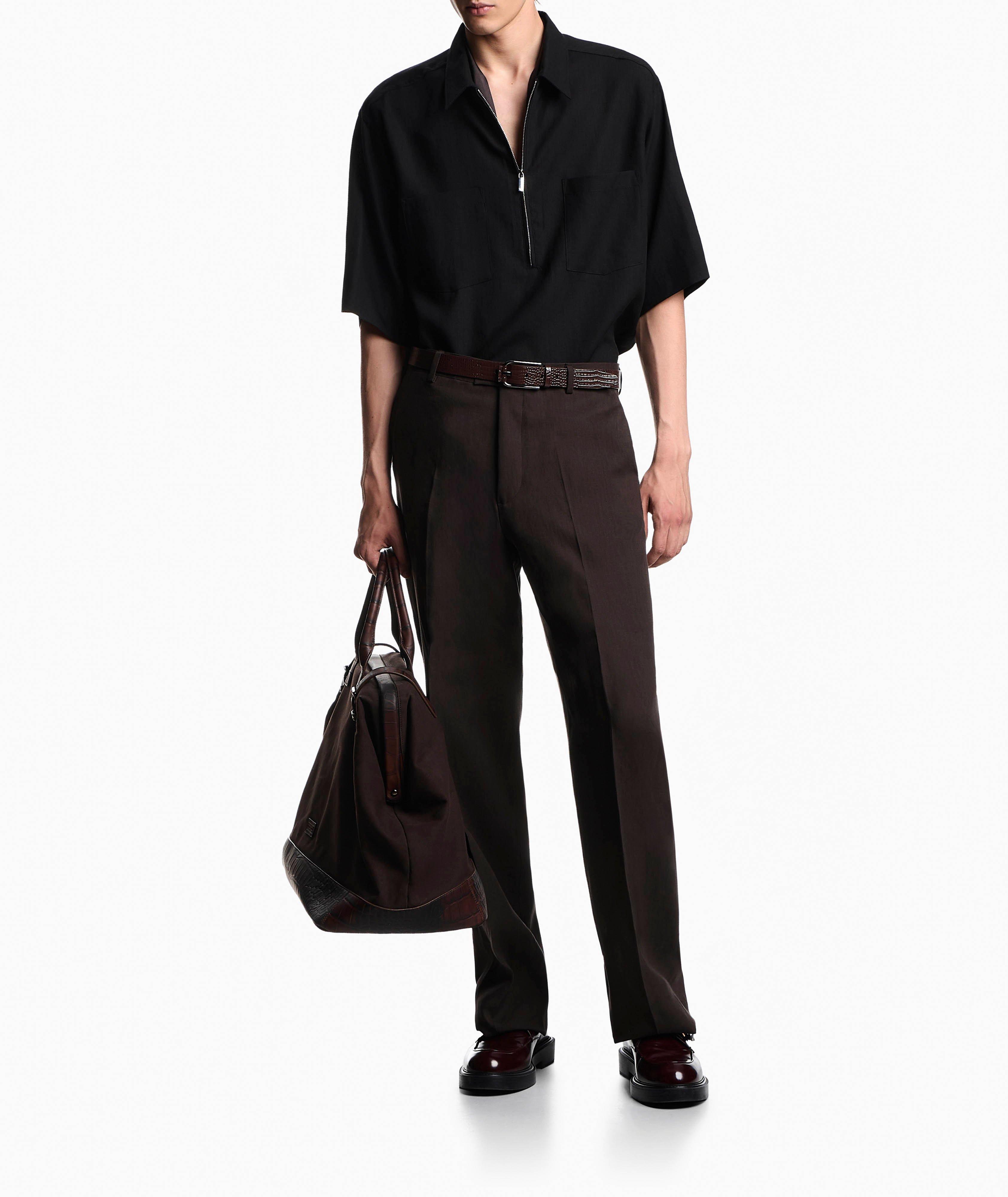 Straight-Leg Linen Dress Pants image 4