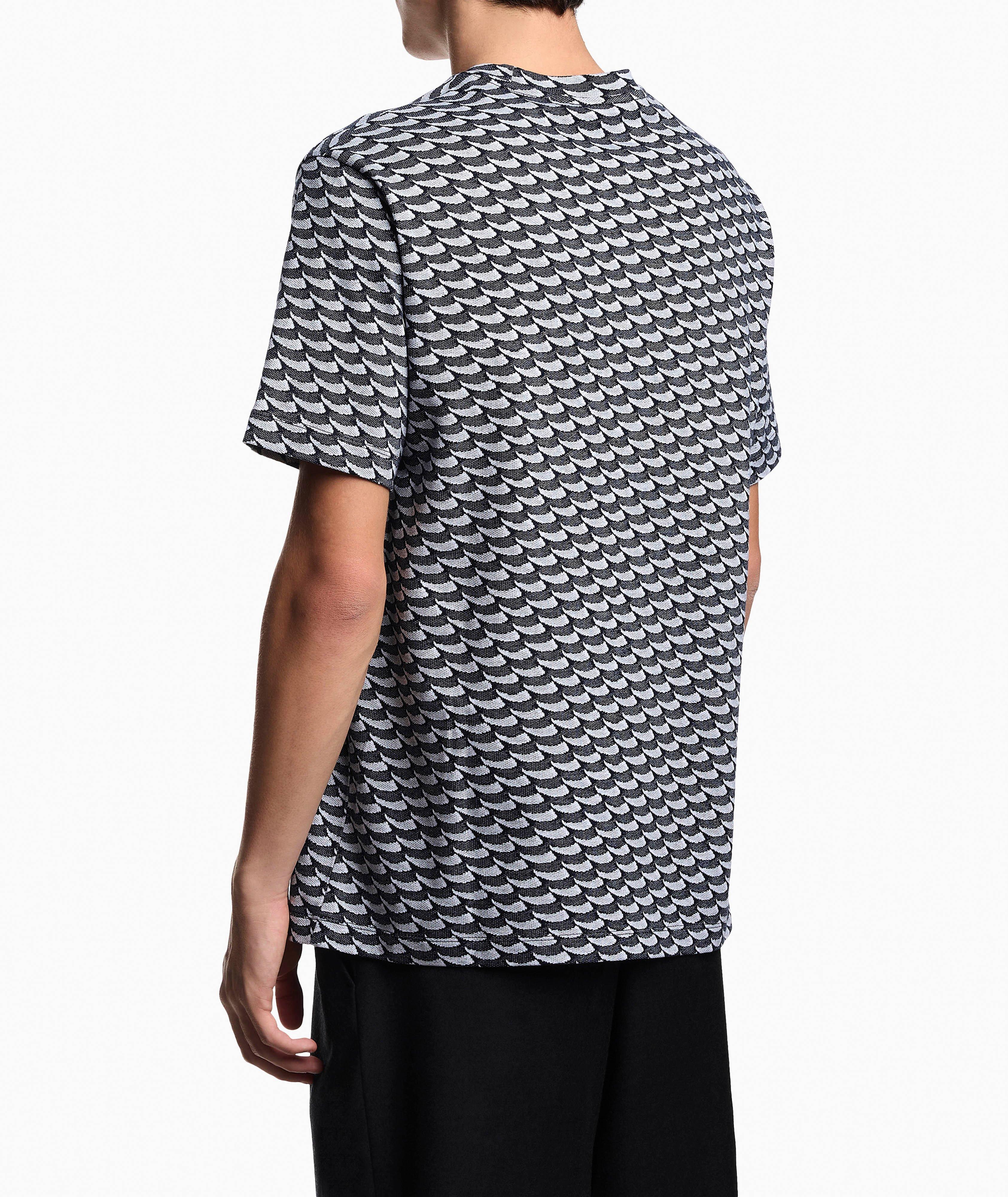 T-shirt en coton à motif géométrique image 2