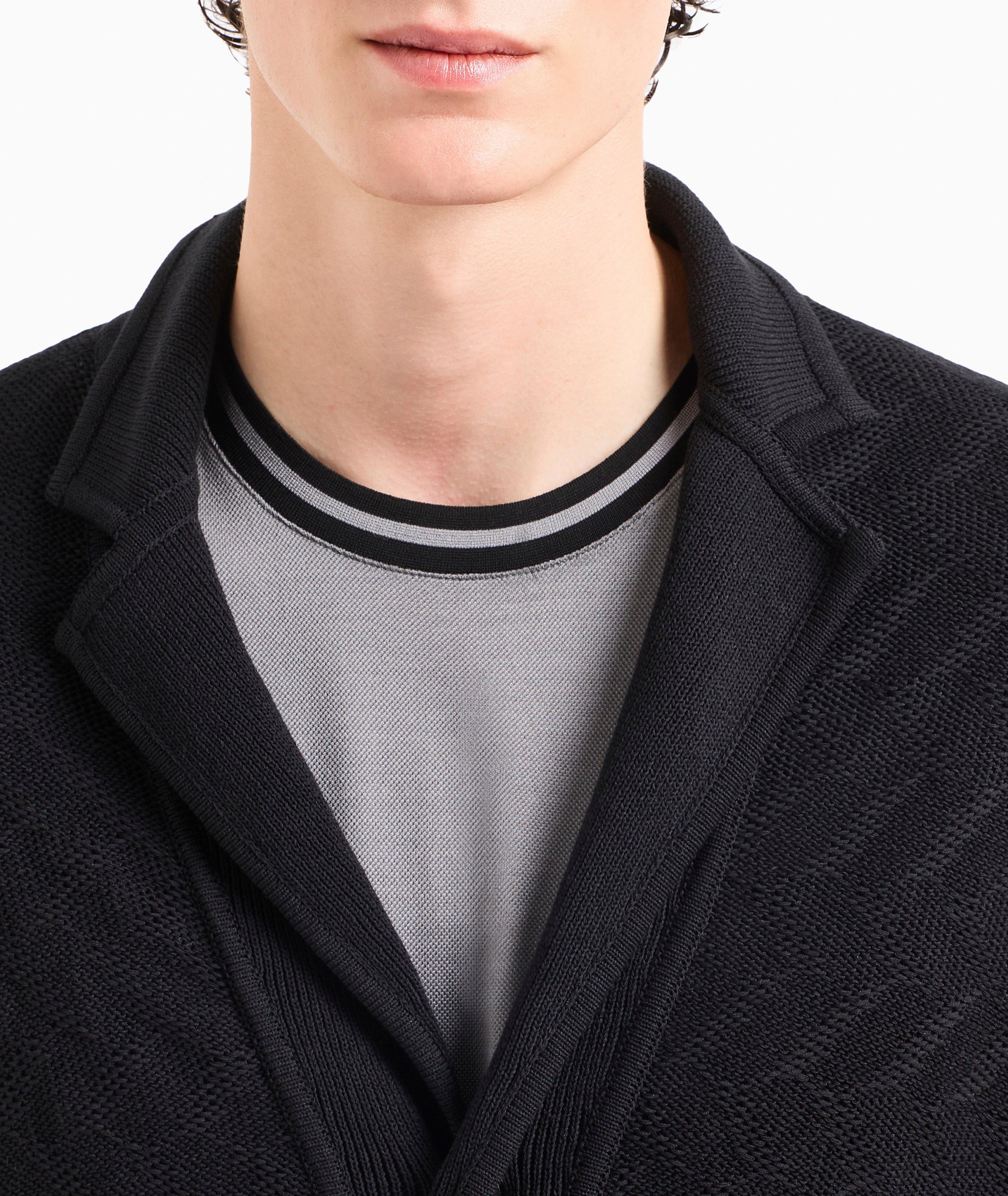 Veston en maille à motif chevrons image 3