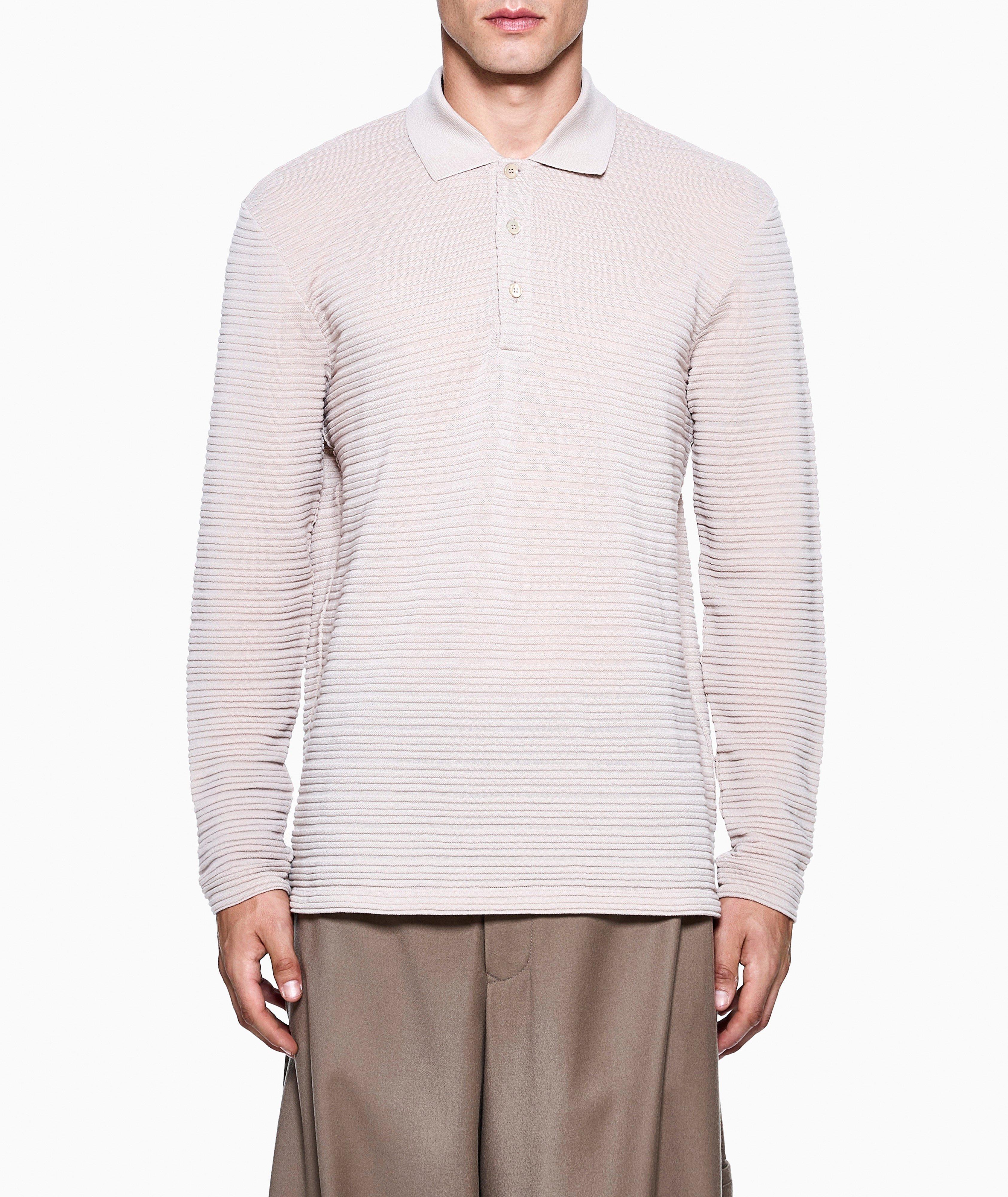 Wool-Blend Long-Sleeve Polo image 1