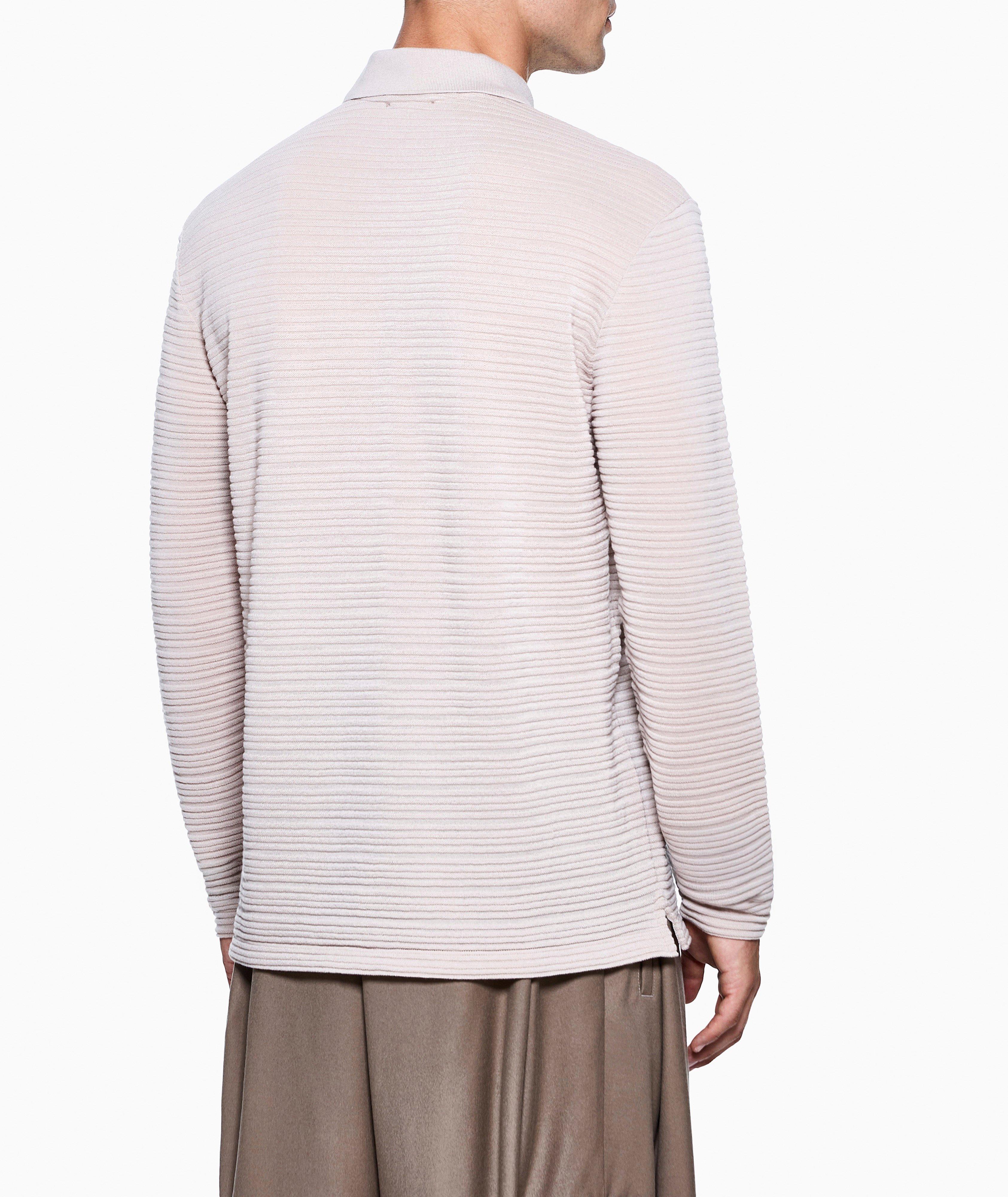 Wool-Blend Long-Sleeve Polo image 2