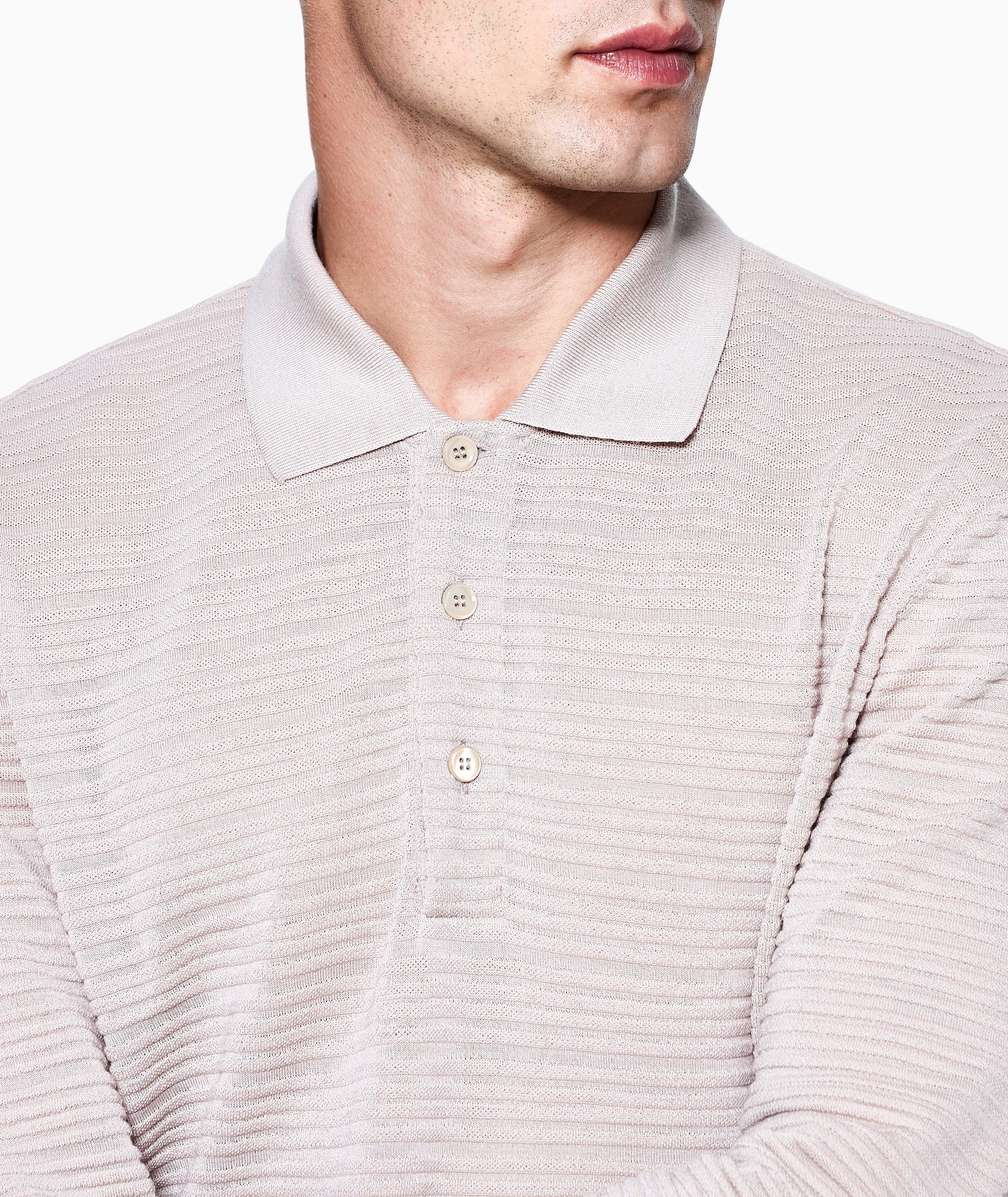 Wool-Blend Long-Sleeve Polo image 3