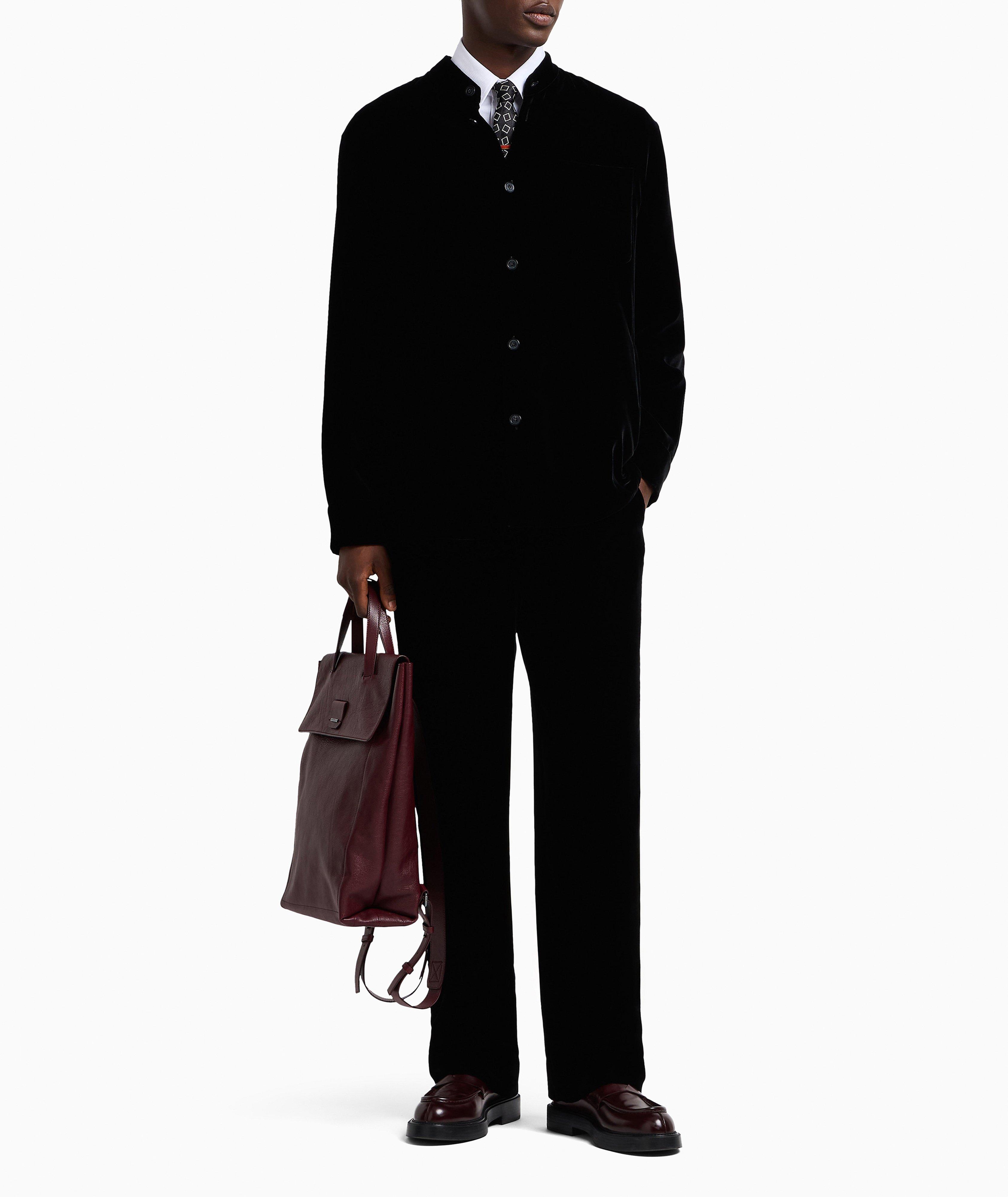 Guru-Collar Velvet Shirt image 4