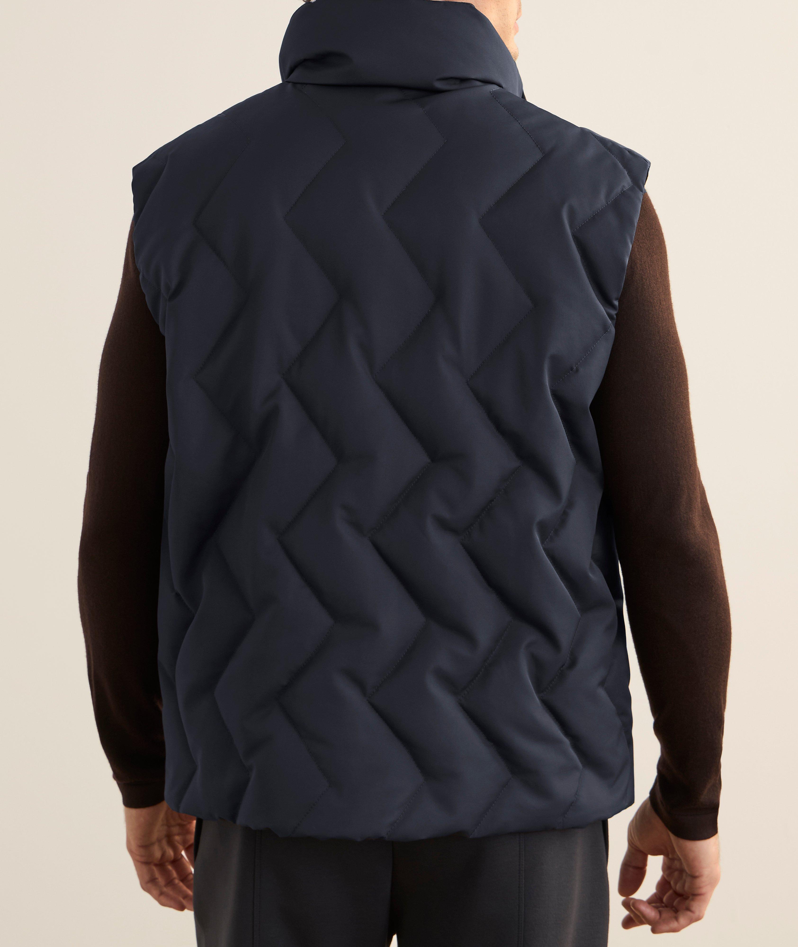 Gilet matelassé en duvet et mélange de laine image 2